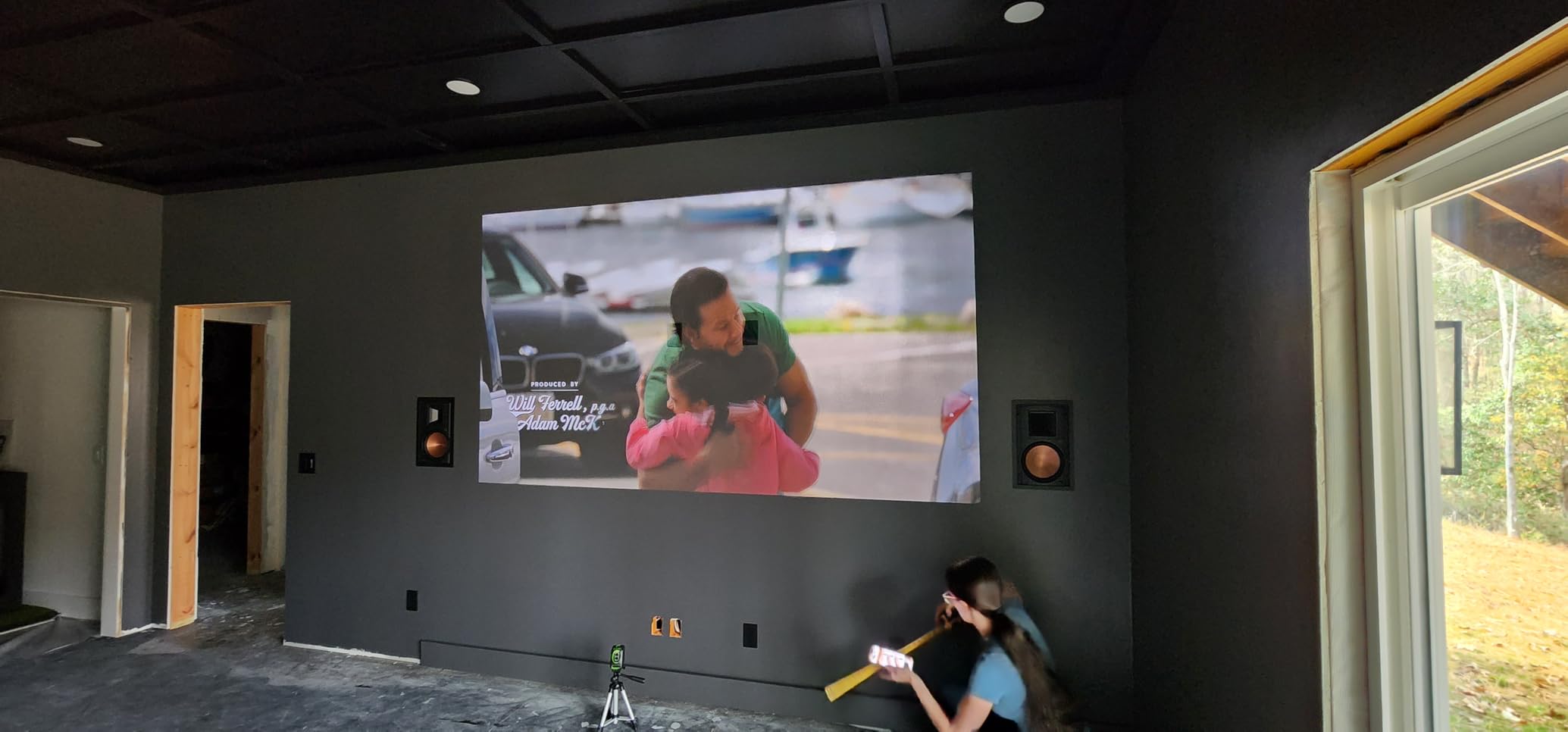 BenQ W4100i 4K HDR Smart Home Theater Projector, 3200 Lumens, 100% DCI-P3, Rec.709, Factory-Calibrated, Android TV with Netflix, 4-Way Lens Shift, HDR10+ & HLG Support, LED Long Lifespan customer photo 1