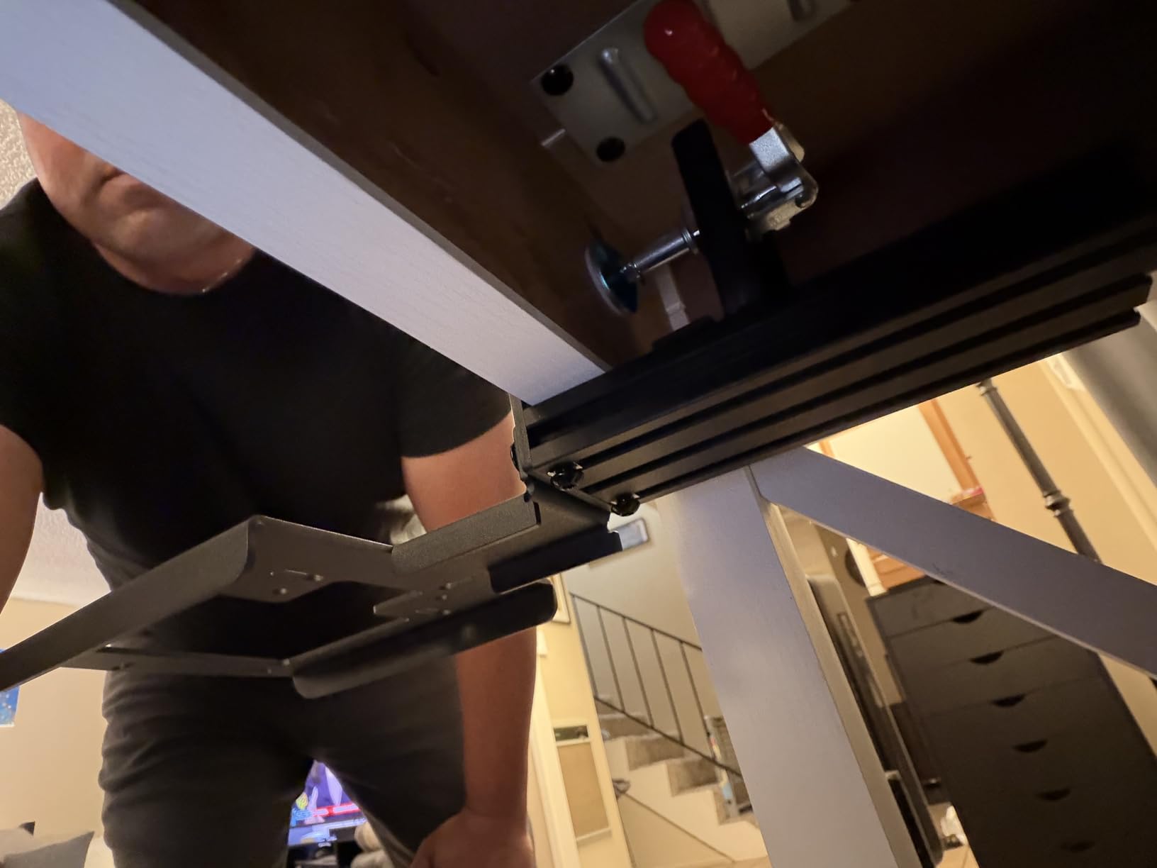 VTUIFBT Quick Release Desk Mount Holder Compatible with Thrustmaster SimTask Farmstick, T-Flight Hotas One, T-Flight Hotas 4, T-Flight Hotas X Hotas, T16000M FCS, TCA Sidestick customer photo 2