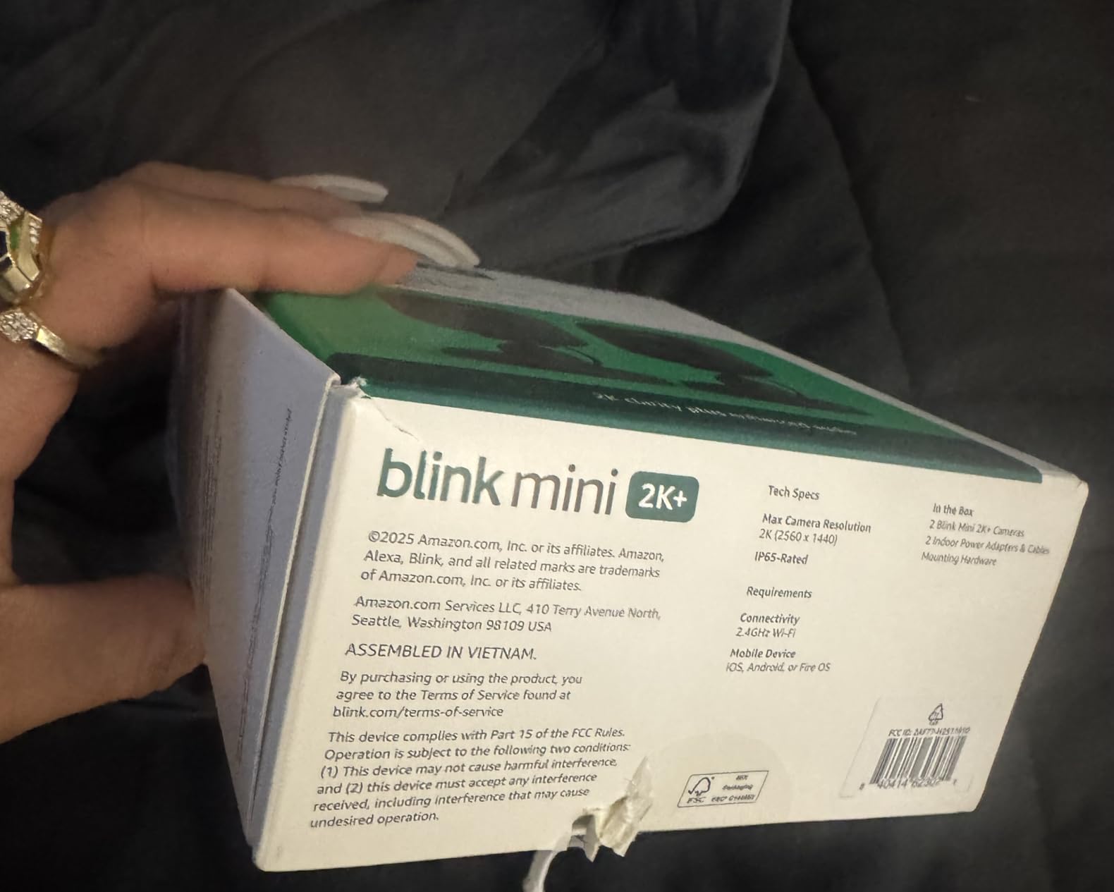 Mini 2K+ (newest model) - Plug-in Home & Pet Indoor Security Camera with 2K video resolution, night vision, enhanced audio, motion detection - 1 camera (White) customer photo 2