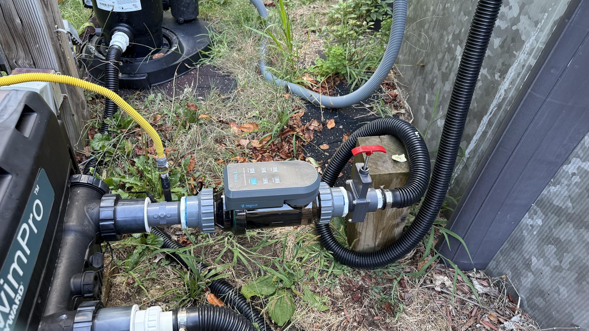 Salt Water Pool Chlorinator System - Saltwater Chlorine Generator with Smart App Control, USA Titanium Cell, Easy to Install, for Pools Up to 25,000 Gallons customer photo 2