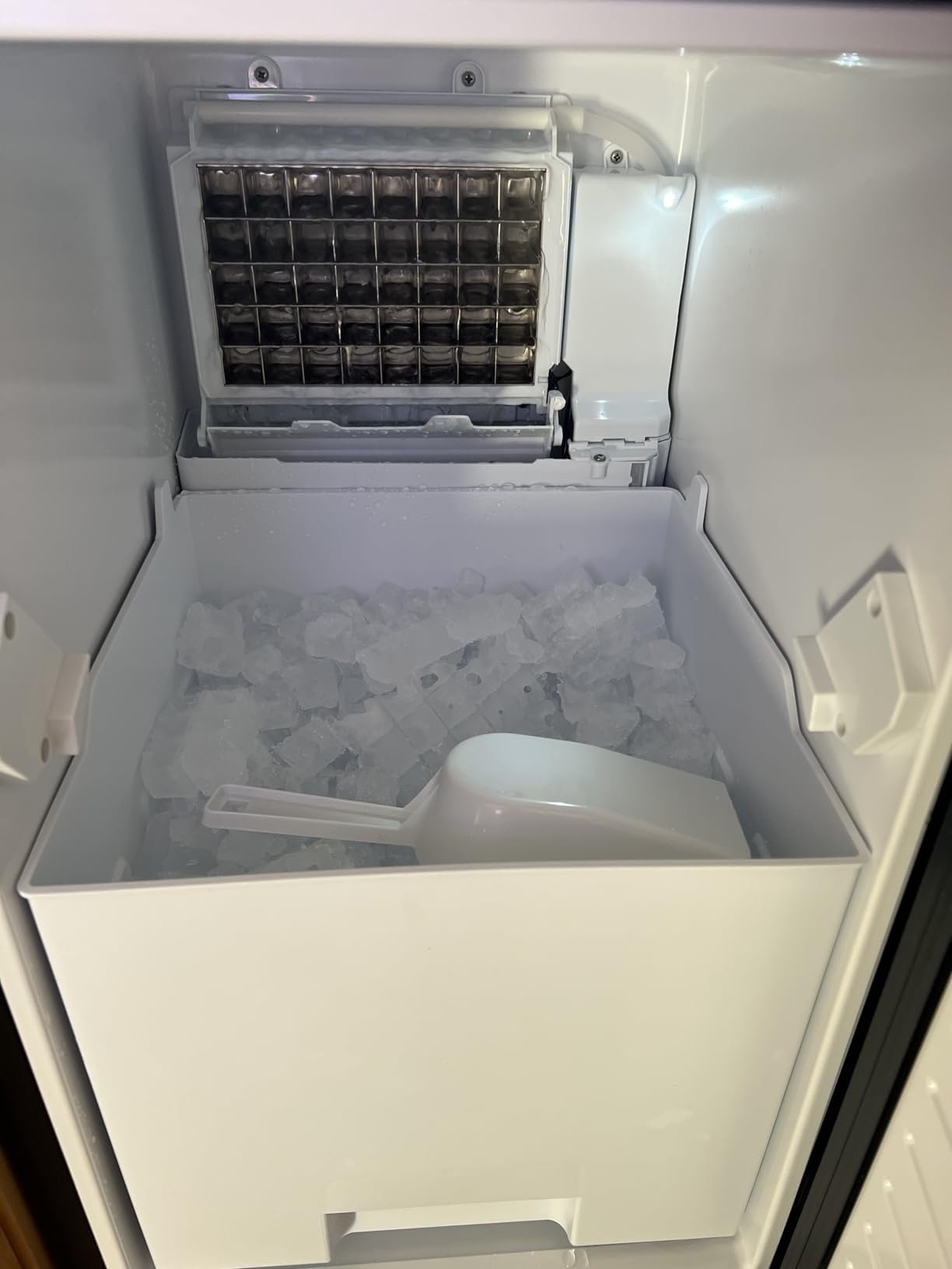 Commercial Under Counter Ice Maker Machine with Drain Pump, 100Lbs/Day with 24lbs Storage, Built-in Freestanding Ice Maker, Self-Cleaning, 24H Timer, for Commercial & Home Use. (Stainless) customer photo 2