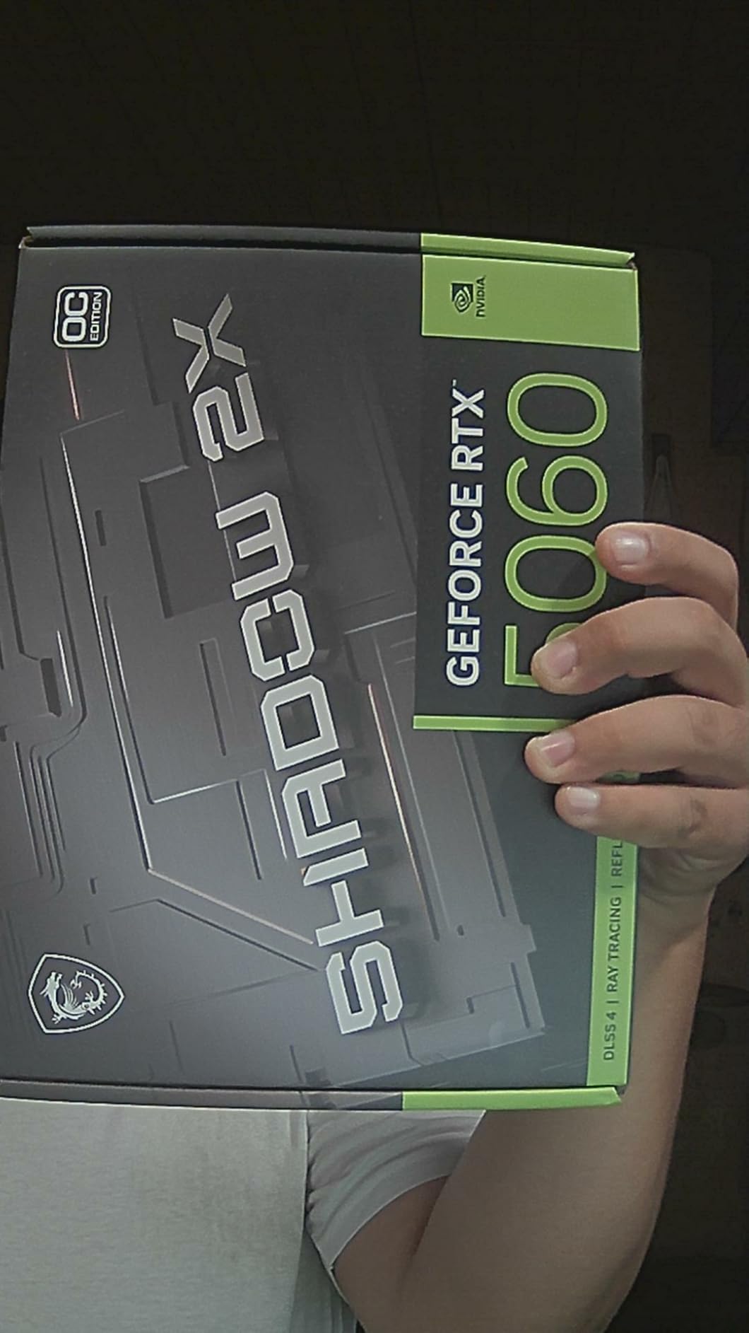 MSI Gaming RTX 5060 8G Shadow 2X OC Graphics Card customer photo 1