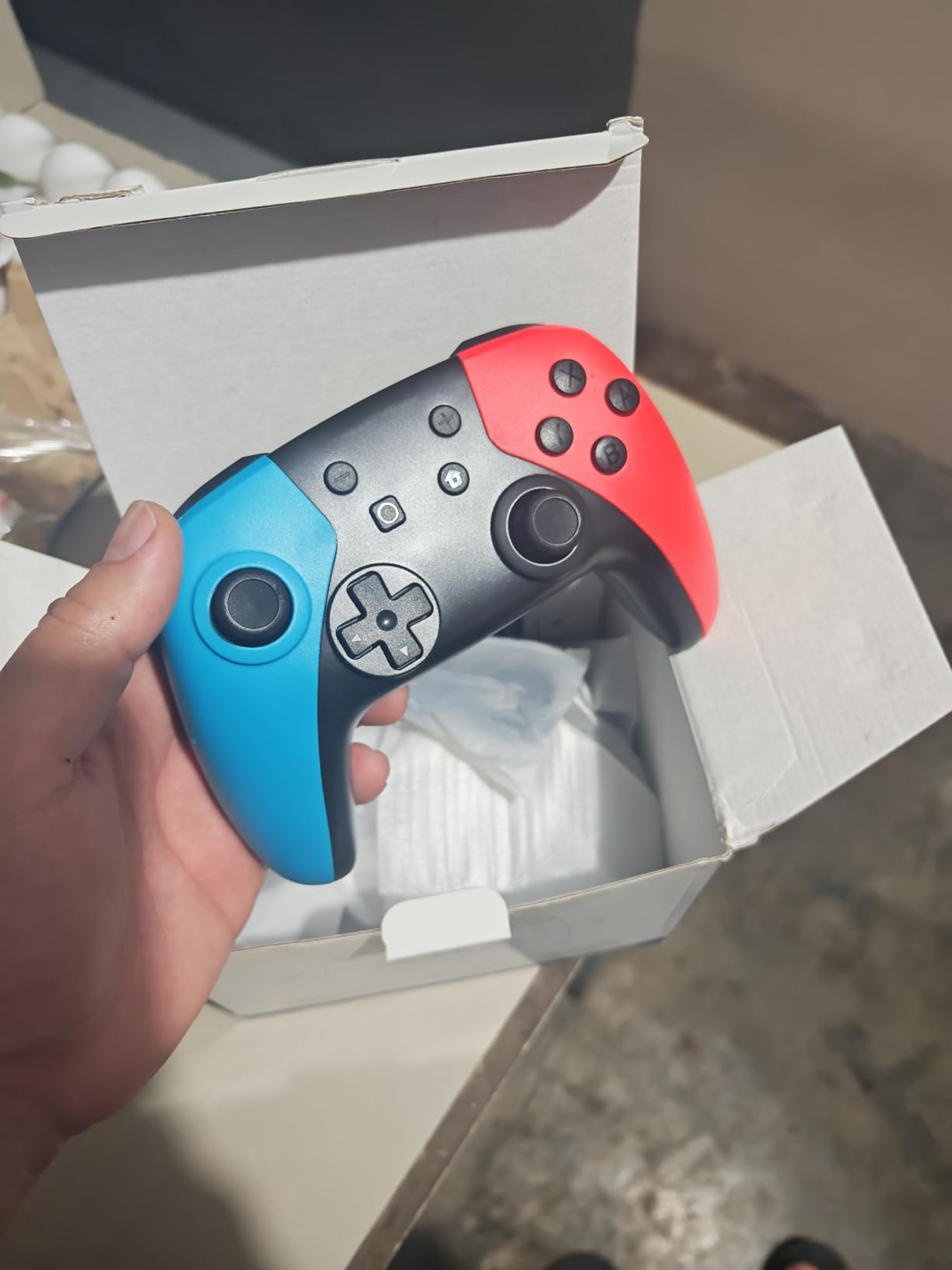 AceGamer 2 Pack Wireless Controller for Nintendo Switch/Lite/OLED, Hall Effect Joystick for Switch 2 Pro Controller with Wake-Up/Turbo/Dual Vibration/Programmable (Red+Blue) customer photo 2