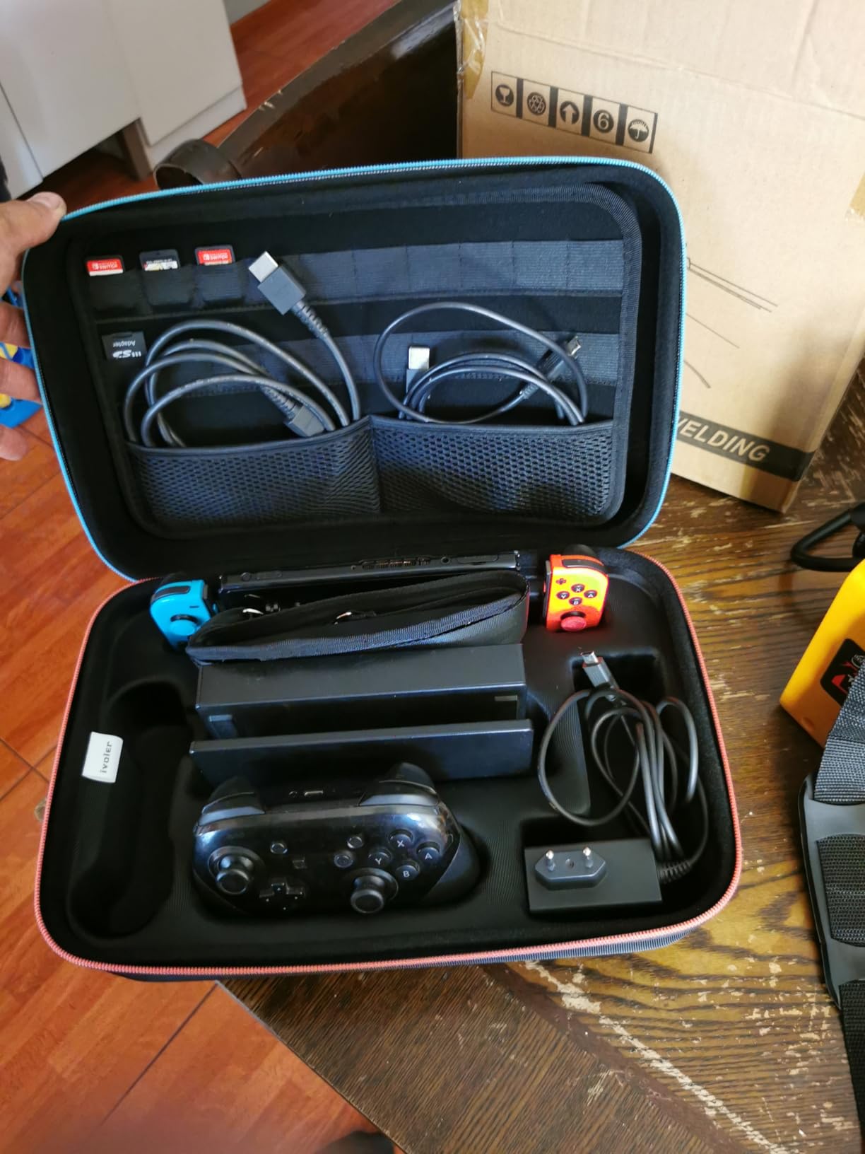 ivoler Carrying Storage All in One Case for Nintendo Switch 2 (2025),Portable Travel All Protective Hard Messenger Bag Soft Lining 20 Games for Switch 2 Console Pro Controller Accessories Black customer photo 1