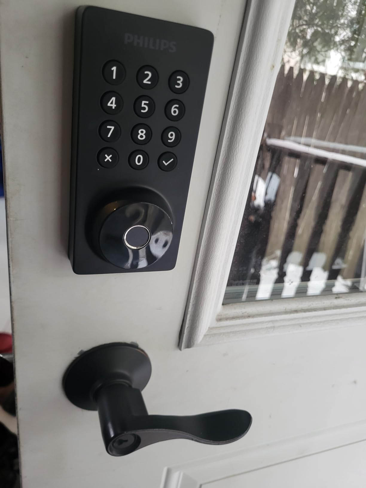 Philips Wi-Fi Door Lock, WiFi Smart Lock Keyless Entry Deadbolt for Front Door, Compatible with Alexa & Google Assistant, Remote Control, Built-in WiFi, APP Fingerprint Passcode Unlock, Auto Locking customer photo 2