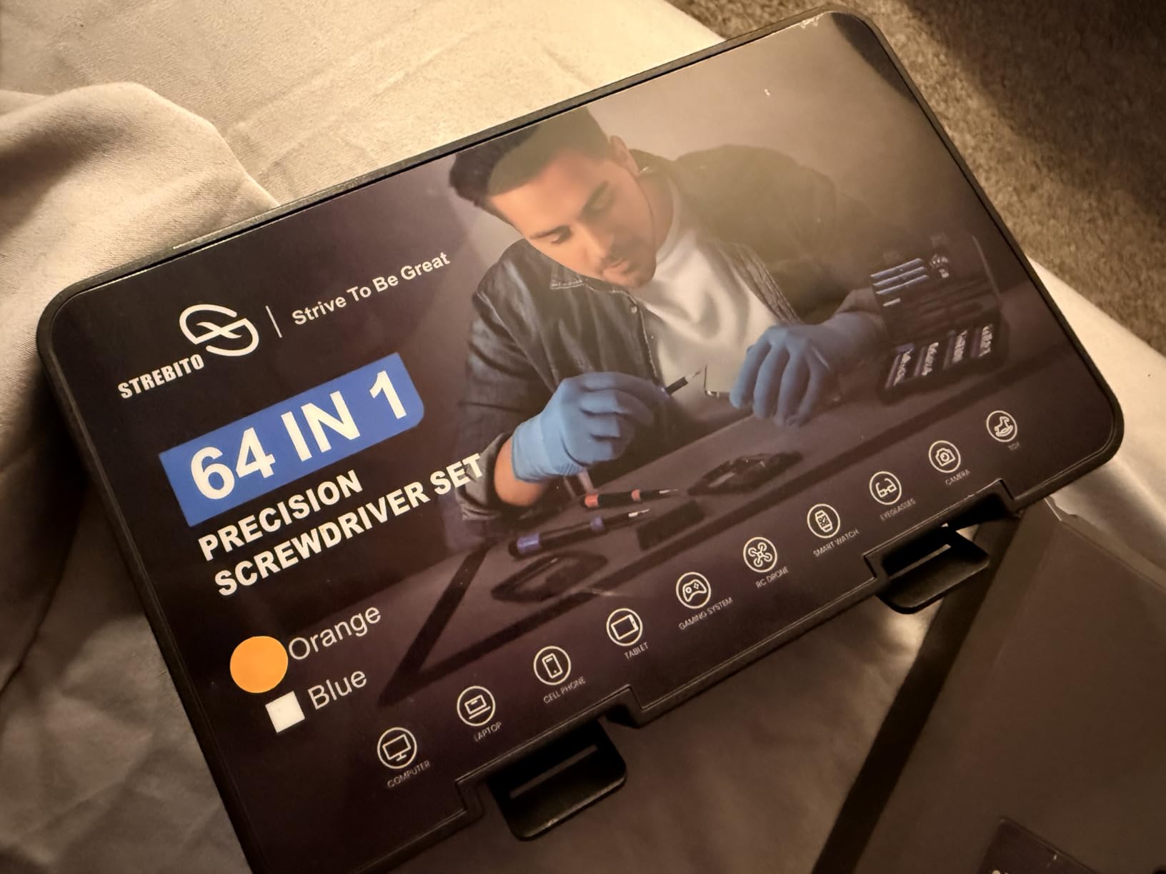 STREBITO Small Precision Screwdriver Set 64-piece with Torx, Triwing, Pentalobe, Electronics Repair Tool Kit for Computer, PC, Laptop, Macbook, Tablet, Phone, PS5, XBOX, Switch, Glass, Ring Doorbell customer photo 2