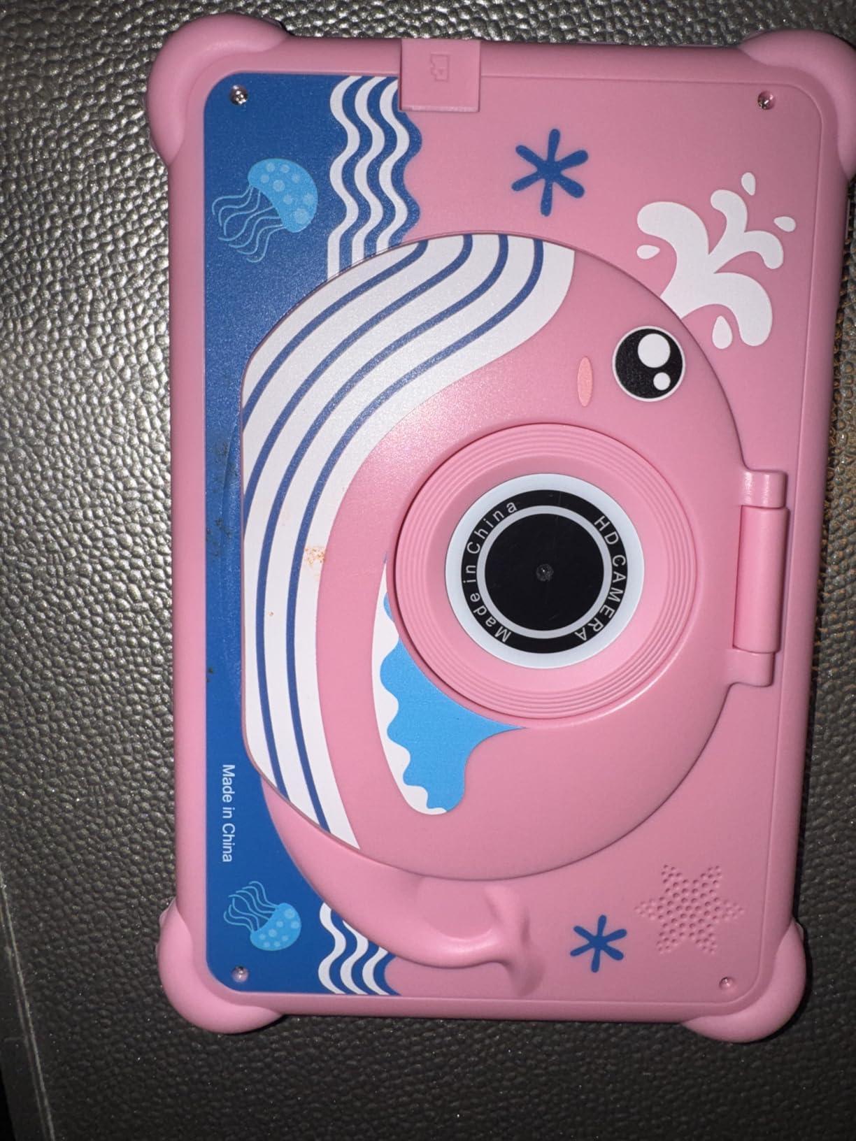 7-inch Kids Tablet for Toddlers, Android 12, 4GB RAM, 32GB ROM, WiFi, Bluetooth, Safe Eye Protection IPS Screen, Parental Controls, Dual Camera, Transparent Case for Education & Gaming (Pink) customer photo 2