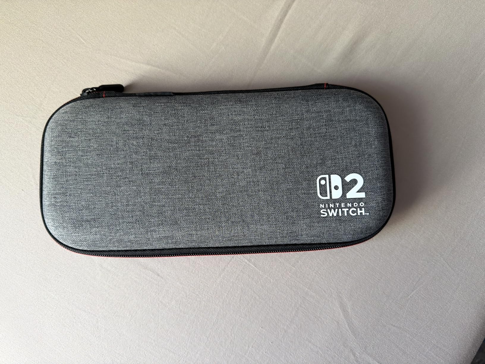 PowerA Slim Case for Nintendo Switch 2 - Dark Heather Grey, Officially Licensed, Protective Case, Holds 10 Game Cards, Padded Screen Protector, Built-in Play Stand customer photo 1