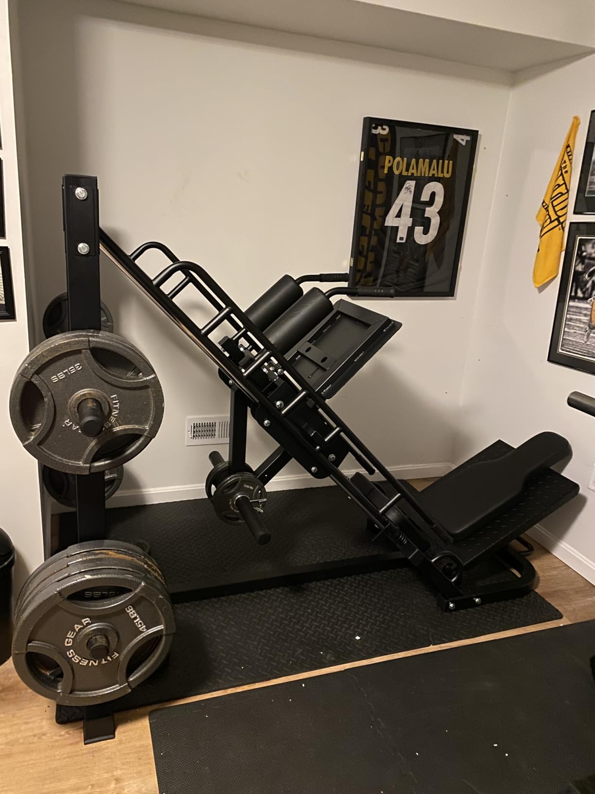 Dripex Leg Press Machine, Leg Press Machines for Home Gym, Professional Leg Press Hack Squat Machine Combo with 4 Weight Plate Storage Holders for Full Lower Body Workout - Weight Plates Not Included customer photo 1