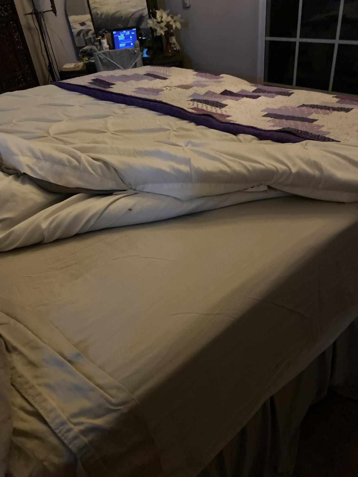 Queen Mattress Topper, 4.5 Inch Memory Foam Mattress Topper for Back Pain & Pressure Relief - 2.5