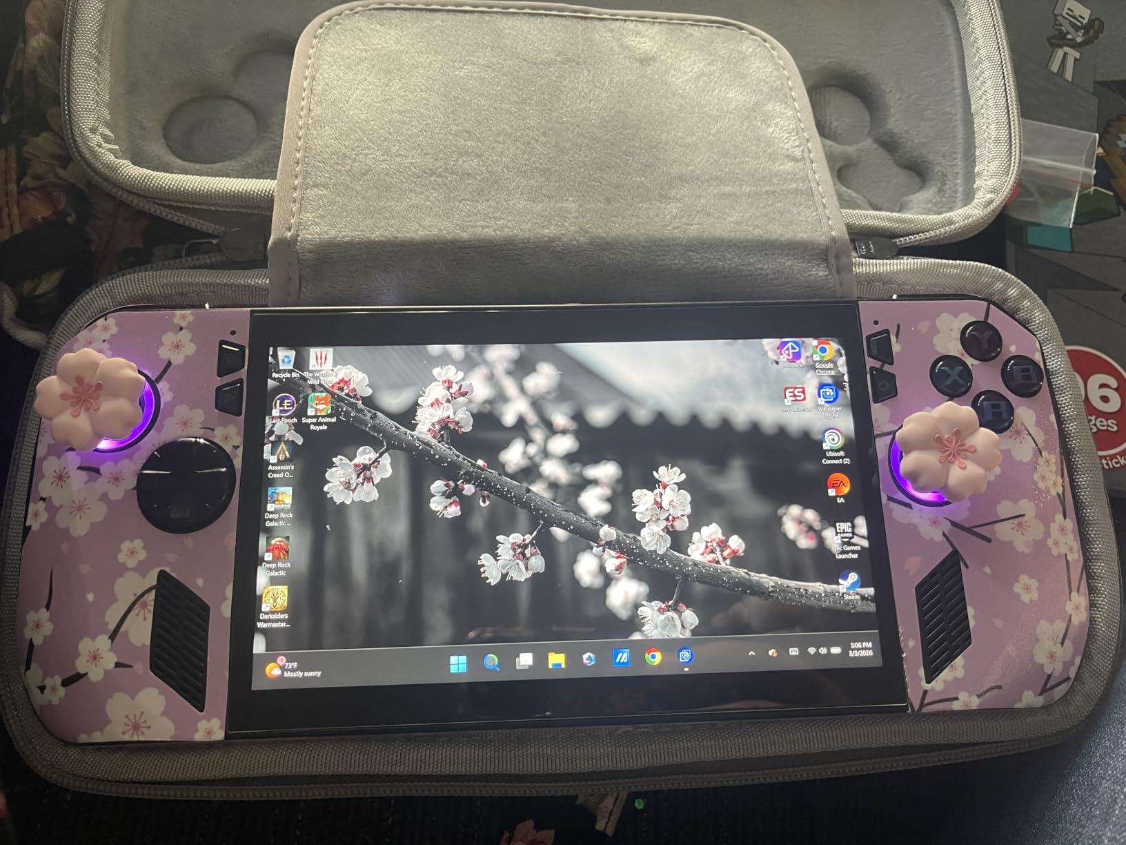 GeekShare Sakura Thumb Grips Compatible with Nintendo Switch 2, Anti-Slip Silicone Switch 2 Joystick Caps with Original Design and Comfortable Grip(4PCS) customer photo 1