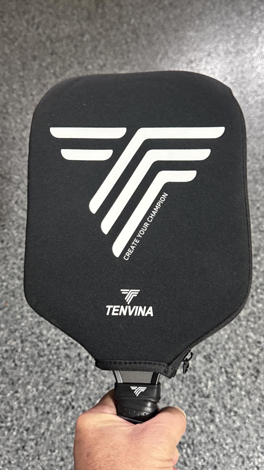 TENVINA Pickleball Paddles, Multi-Layer T700SC Textured Carbon Fiber Pickleball Paddle, 4-Types of Thicknesses and Shapes, USAPA Approved Pickle Ball Paddle, Strong Power and Spin Surface customer photo 2