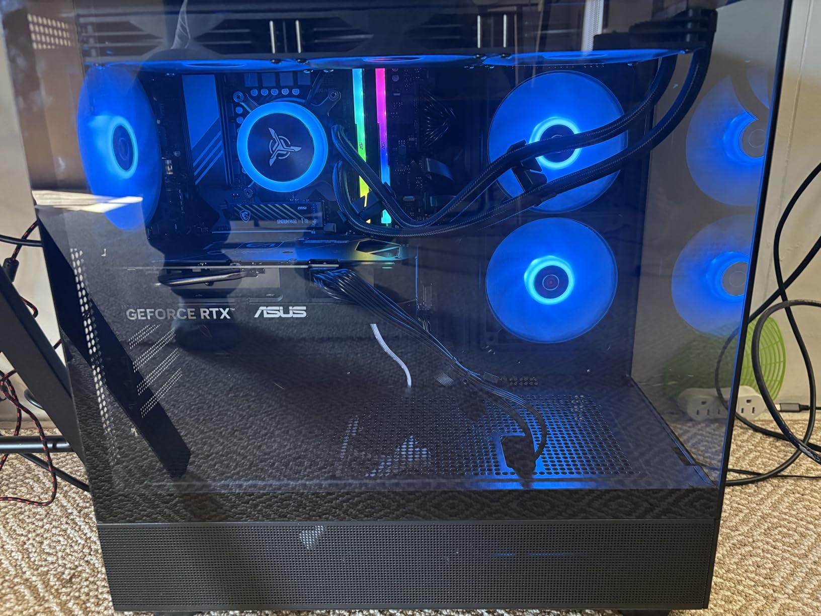 Azure 3 Desktop PC, Intel i7 14700F 2.1 GHz (5.3GHz Turbo), NVIDIA RTX 5060 Ti 16GB, 1TB Gen4 NVMe SSD, 32GB DDR5 RAM 6000 RGB, 850W Gold ATX 3 PSU, 360mm ARGB AIO, Wi-Fi, Win 11 customer photo 2