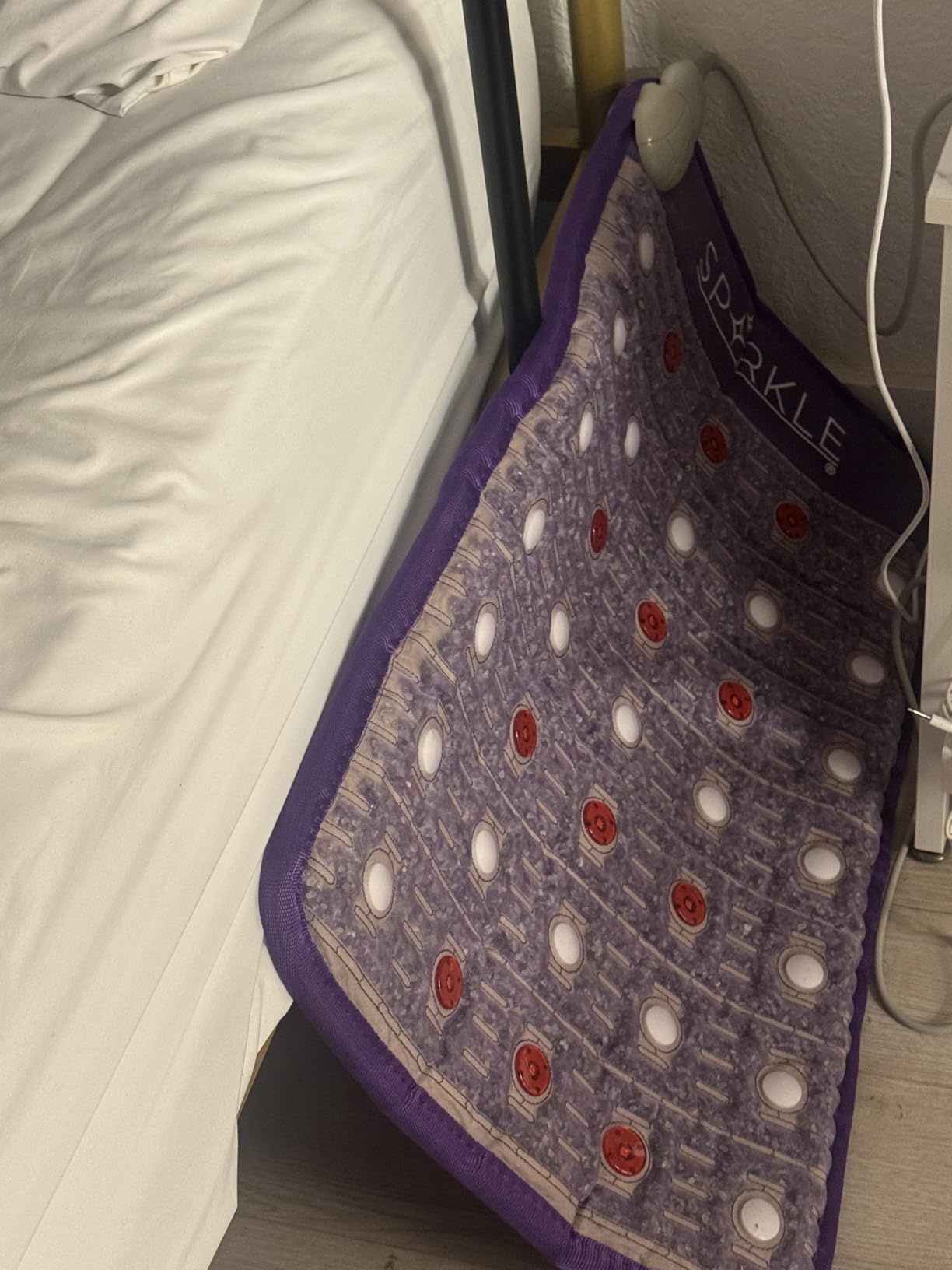 Biomat Infrared Mat | Crystal Mat for Therapy | Infrared Heating Mat | Red Light Therapy for Body | Hot Gemstone Therapy | Promotes for Muscle & Back Pain Relief | Sparkle Mat (Full Size) customer photo 1