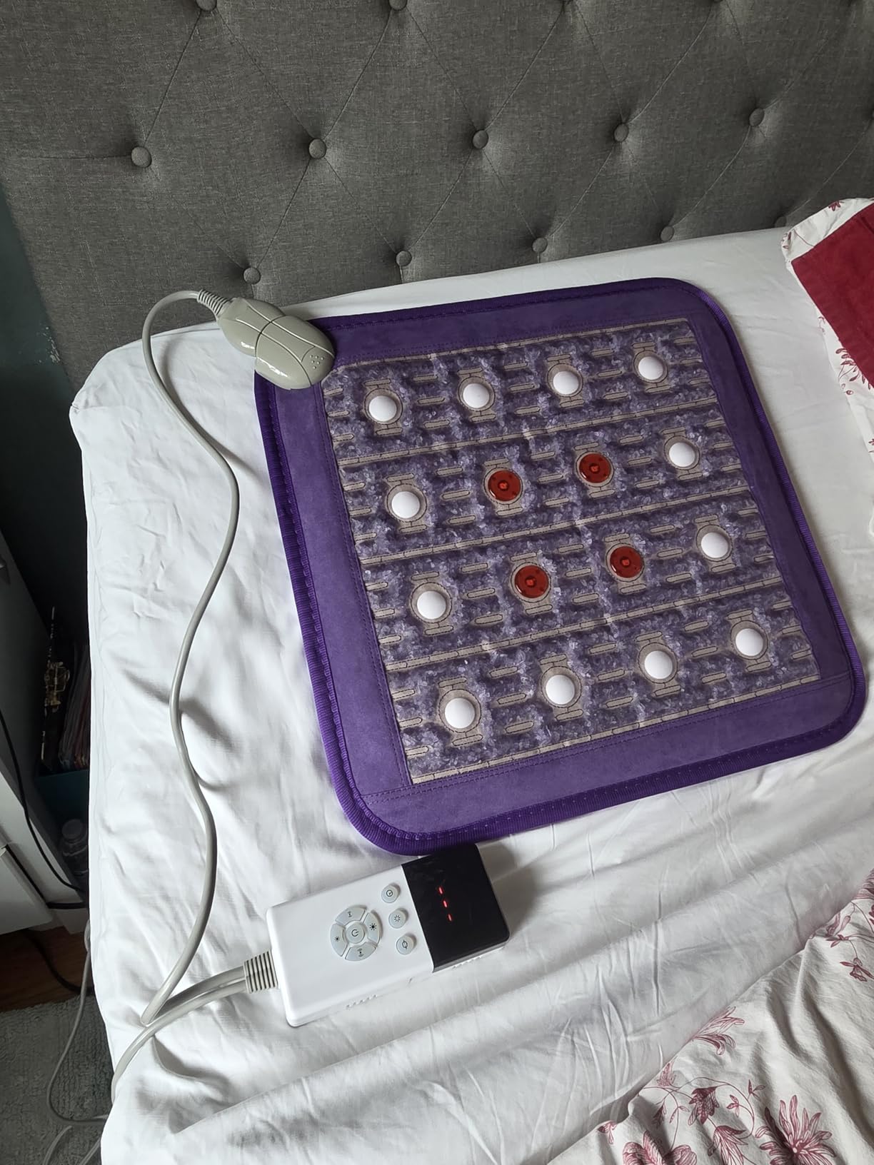 Biomat Infrared Mat | Crystal Mat for Therapy | Infrared Heating Mat | Red Light Therapy for Body | Hot Gemstone Therapy | Promotes for Muscle & Back Pain Relief | Sparkle Mat (Full Size) customer photo 2