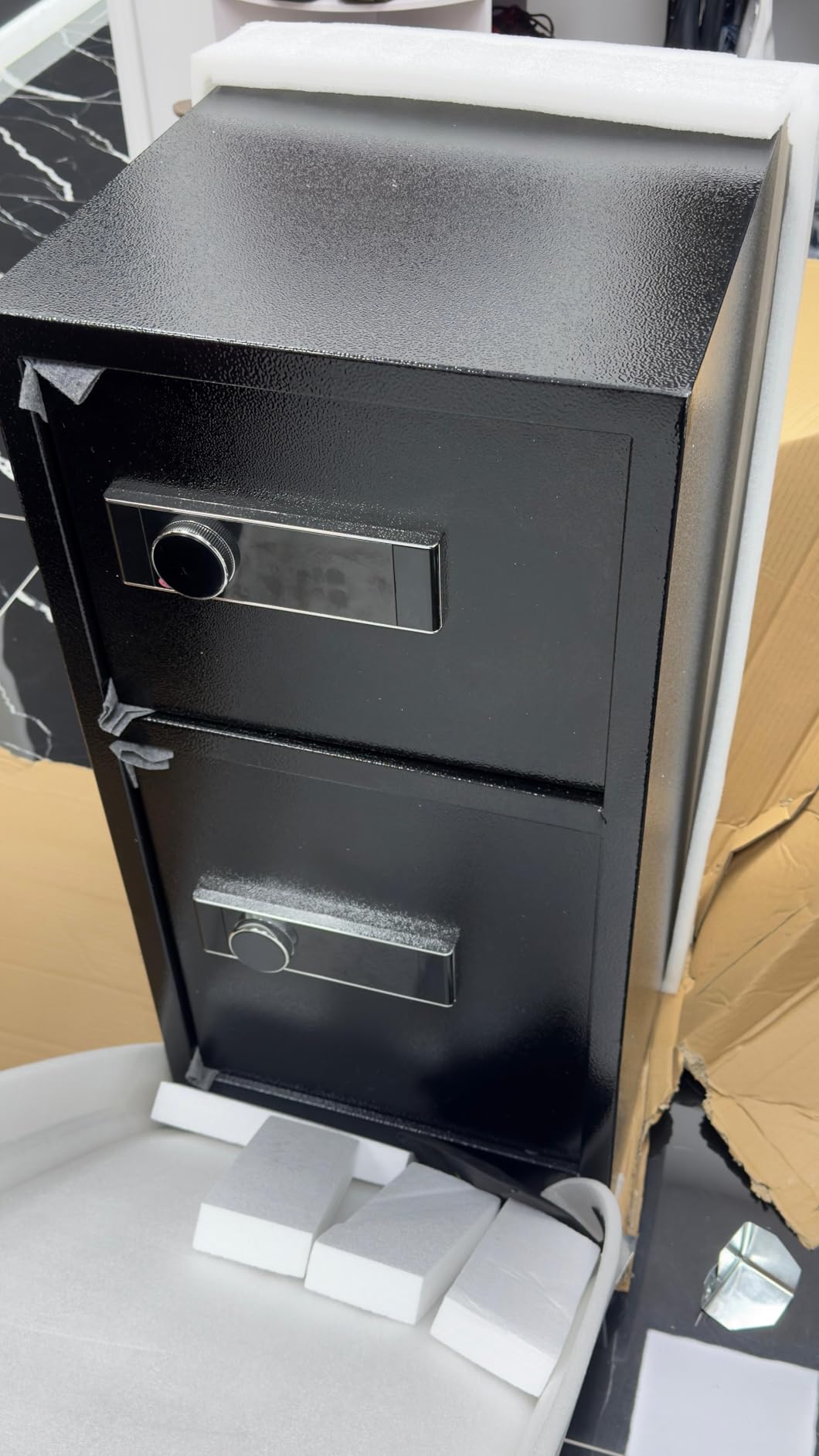 8.6 Cu Ft Extra Large Home Safe with Fireproof and Waterproof Bag, Heavy Duty Double Door Security Safe Box with Removable Shelves, Digital Safes with Hidden Lock Box for Cash Files Office customer photo 2