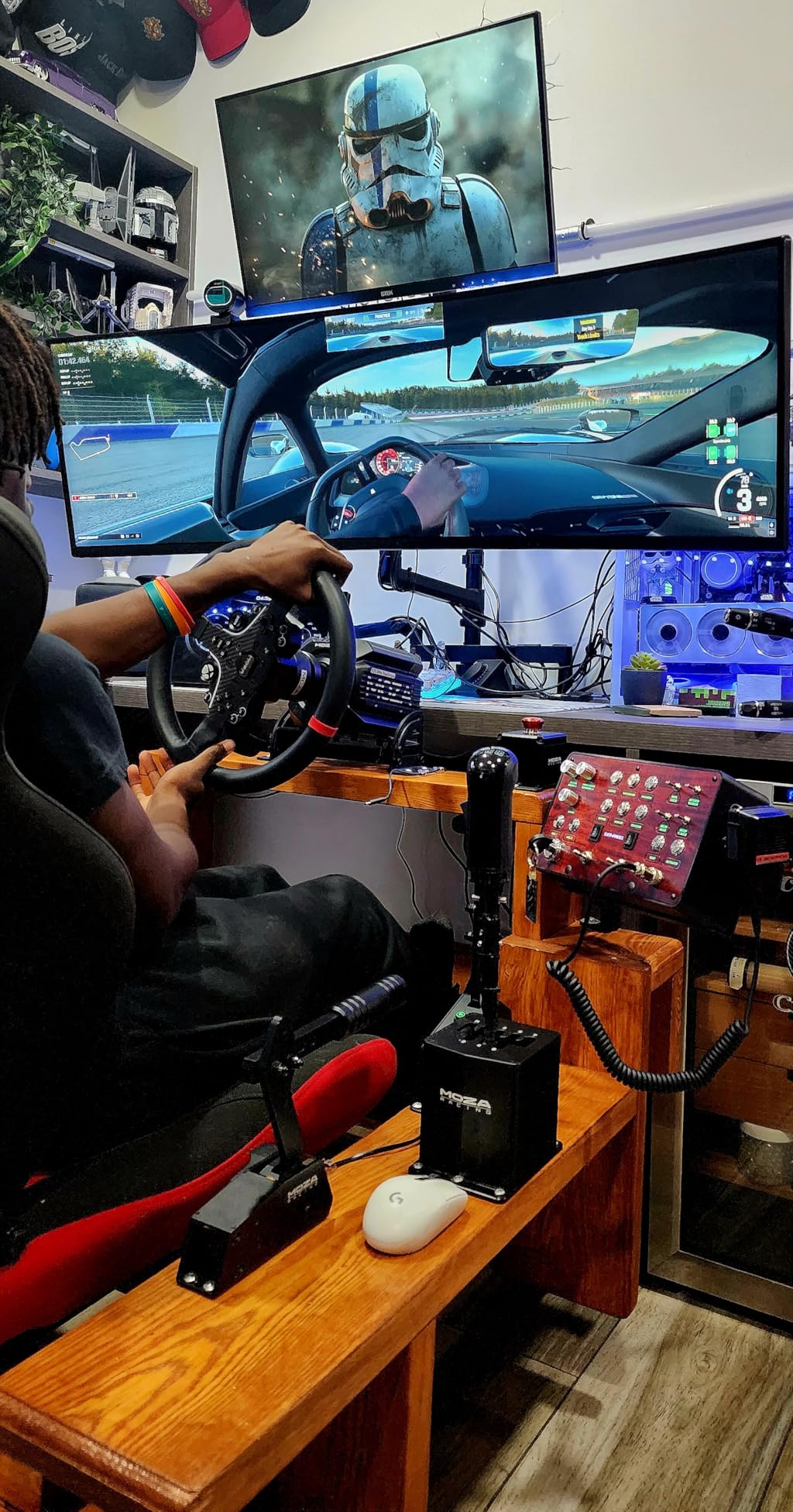 Classic 2 Button Box for ATS/ETS2 (American Truck Simulator/Euro Truck Simulator) (Classic Finish (Matte Black)) customer photo 1