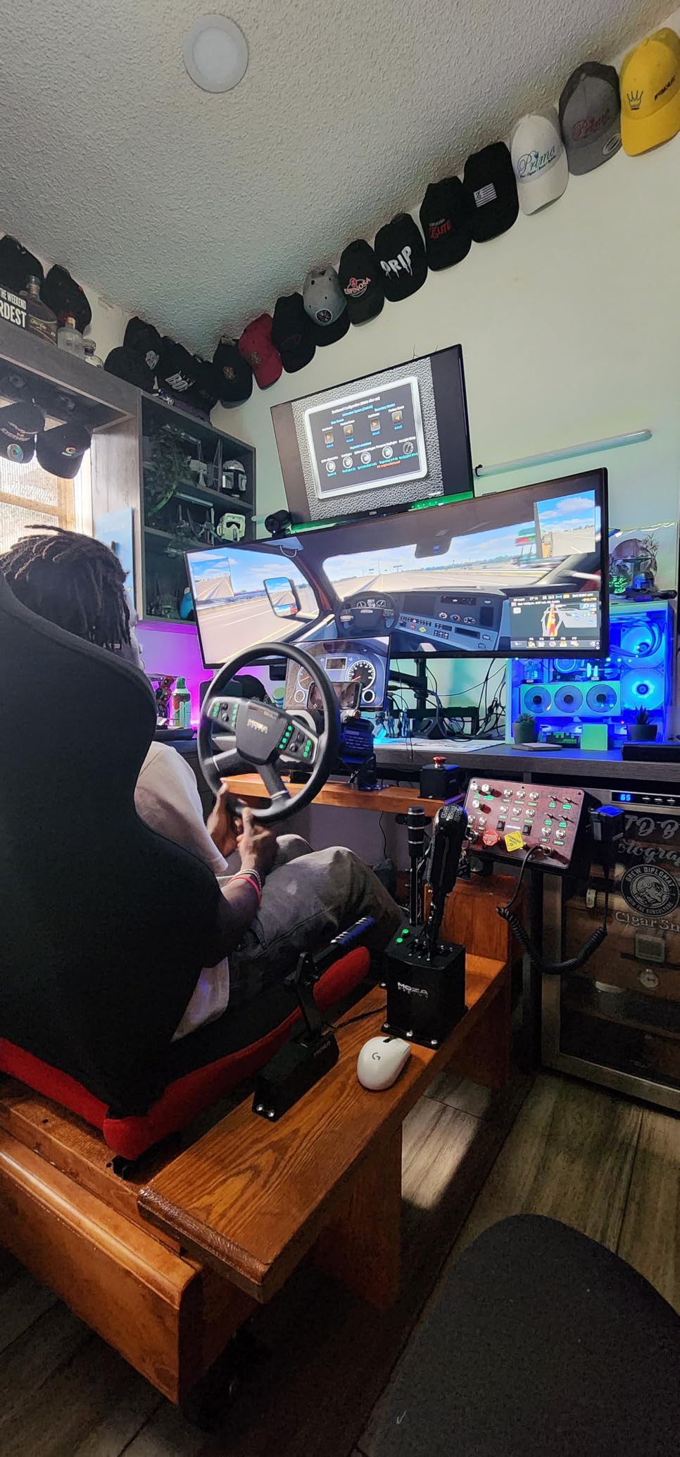 Classic 2 Button Box for ATS/ETS2 (American Truck Simulator/Euro Truck Simulator) (Classic Finish (Matte Black)) customer photo 2