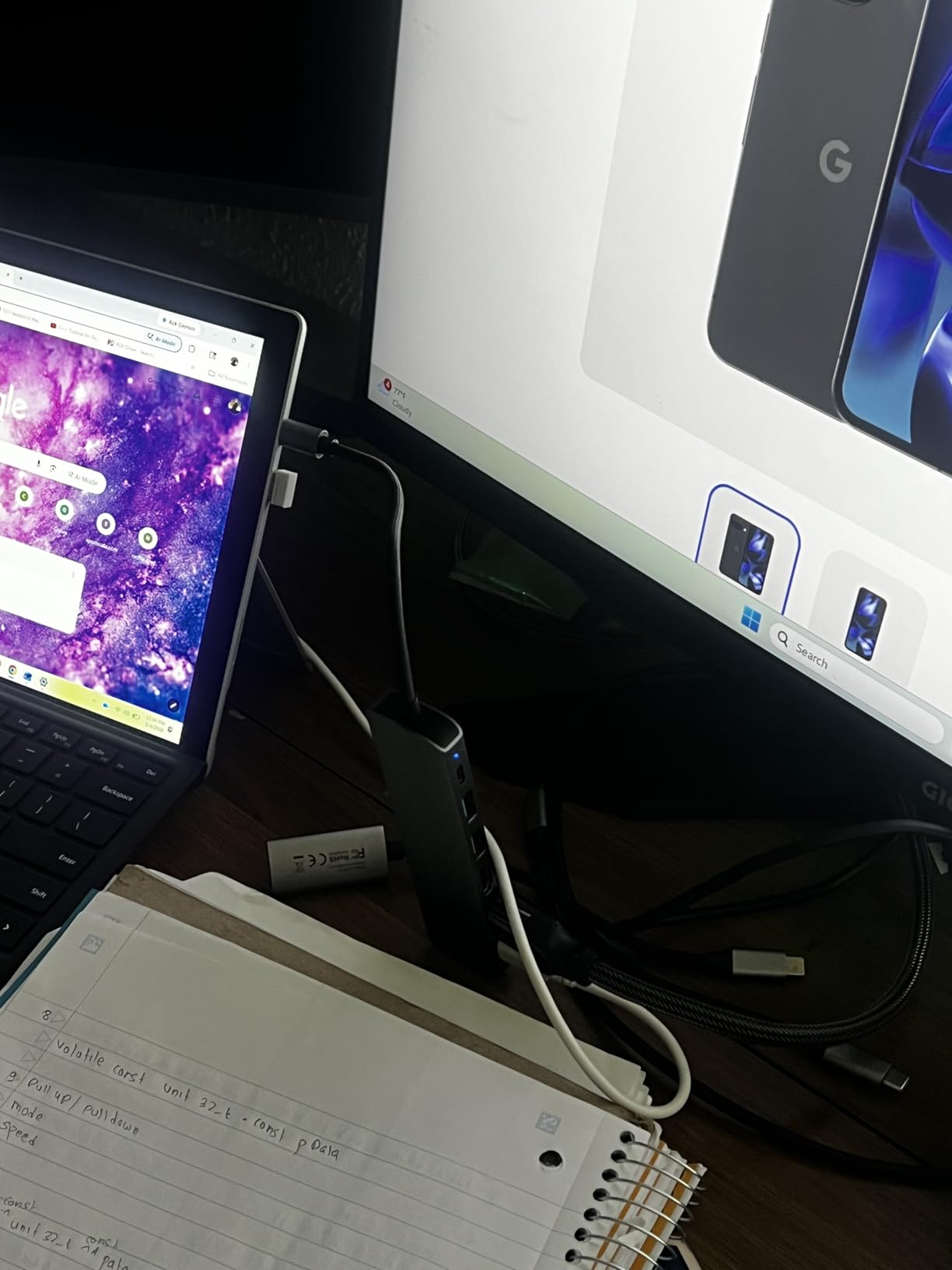 USB C Hub Docking Station Dual Monitor for Laptop with 2 HDMI Ports 4K 60Hz, 100W PD Charging, 3 USB-A 3.0 & USB-C customer photo 2