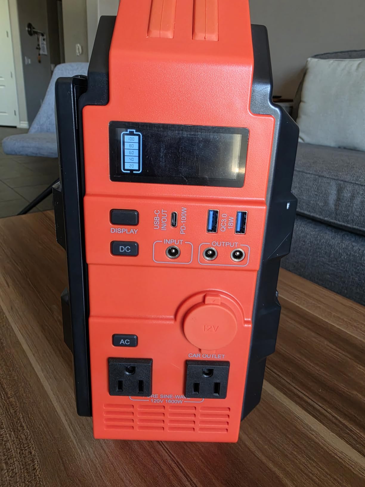 BLAVOR Portable Power Station 1600W (Peak 3200W), Built-in Solar Panel, 1024Wh LiFePO4 Battery, 100W USB-C Fast Charge, Solar Generator for Home Backup, Camping, Power Outages & RV customer photo 1