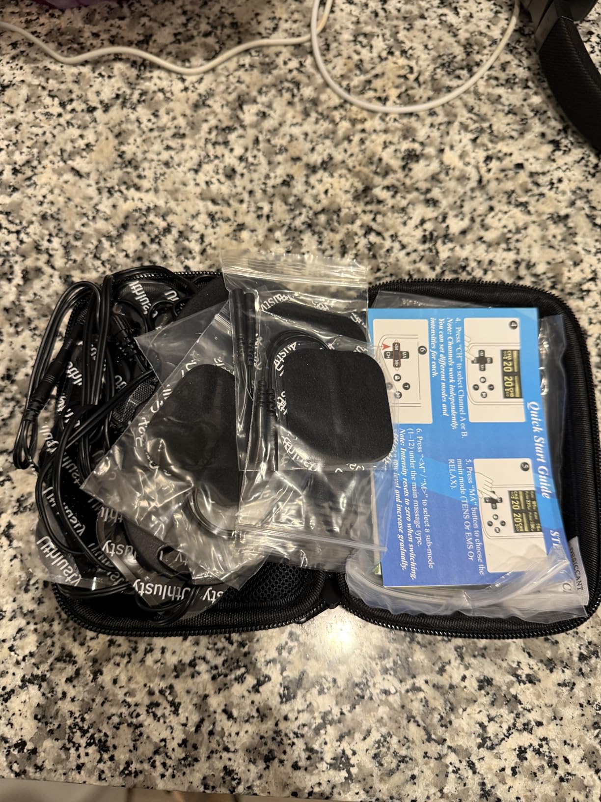 TENS Unit Muscle Stimulator with Color Display,Dual Channel TENS EMS Machine with Customizable Frequency&Pulse Width,36 Modes,20 Intensity Levels,Rechargeable Pain Relief Device-Black(Button Layout B) customer photo 2