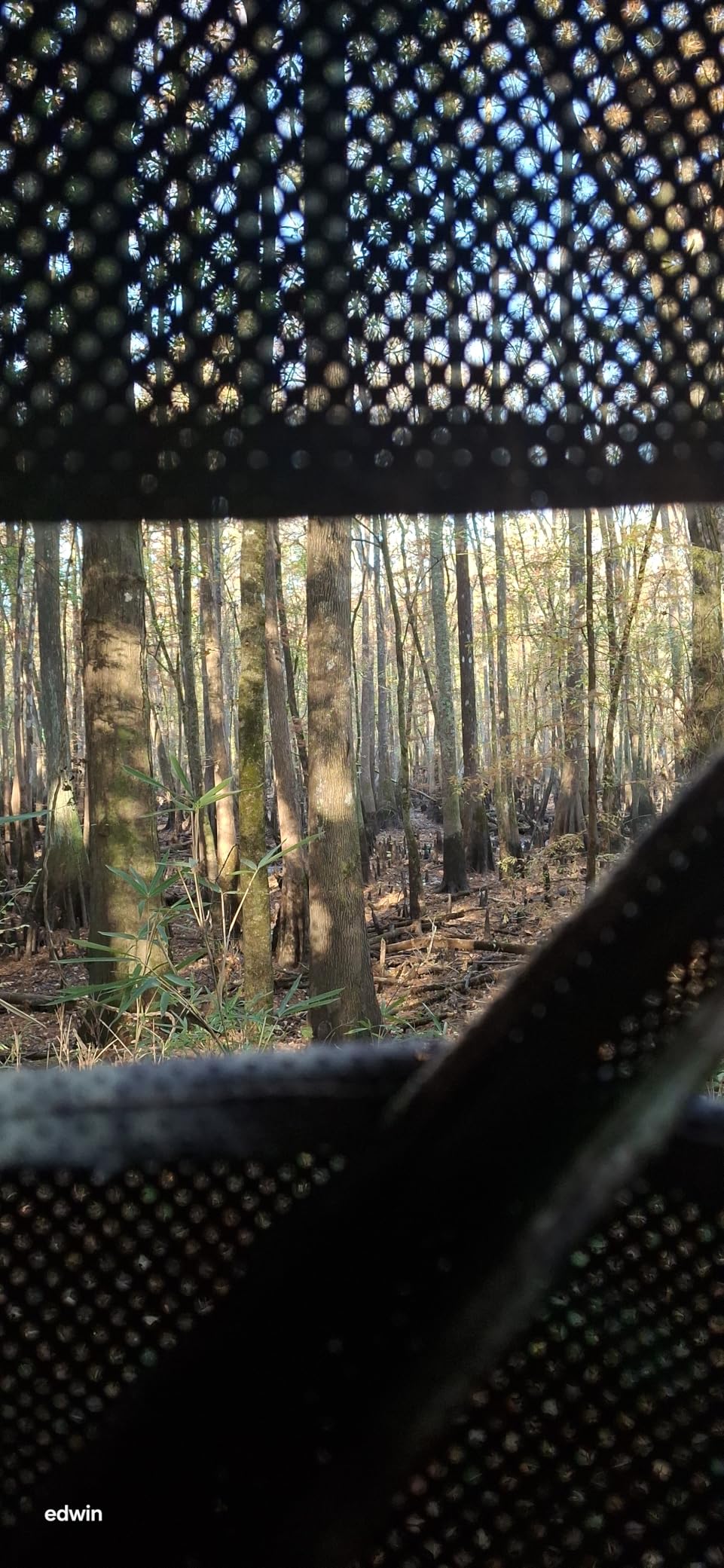 TIDEWE Hunting Blind 270 Full See Through with Windproof Curtain, Silent Magnetic Door & Sliding Windows, 2-3 Person Pop Up Ground Blind with Carrying Bag, 300D Portable Tent customer photo 2