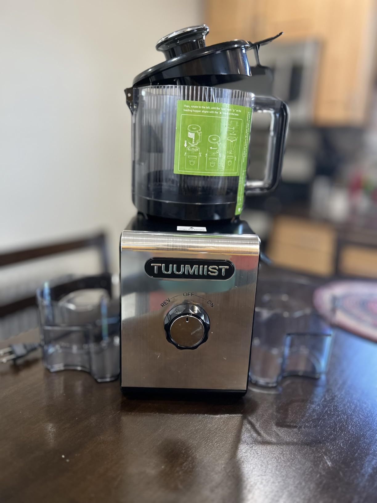 Cold Press Juicer Machines 6.5'' Large Feed Chute for Whole Fruits & Vegetables, High Juice Yield, Easy to Clean customer photo 1