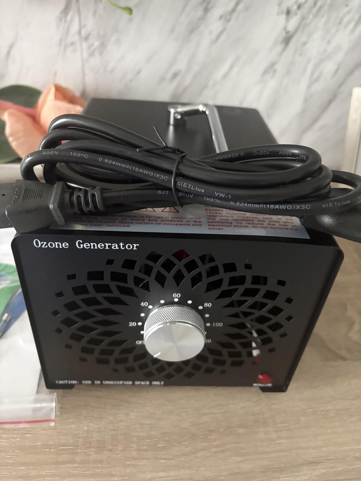 2026 Upgraded Ozone Generator, High Capacity Ozone Machine Odor Removal Up to 6000 Sq.Ft, for Car/Home/Smoke/Pet Odor, Black customer photo 2