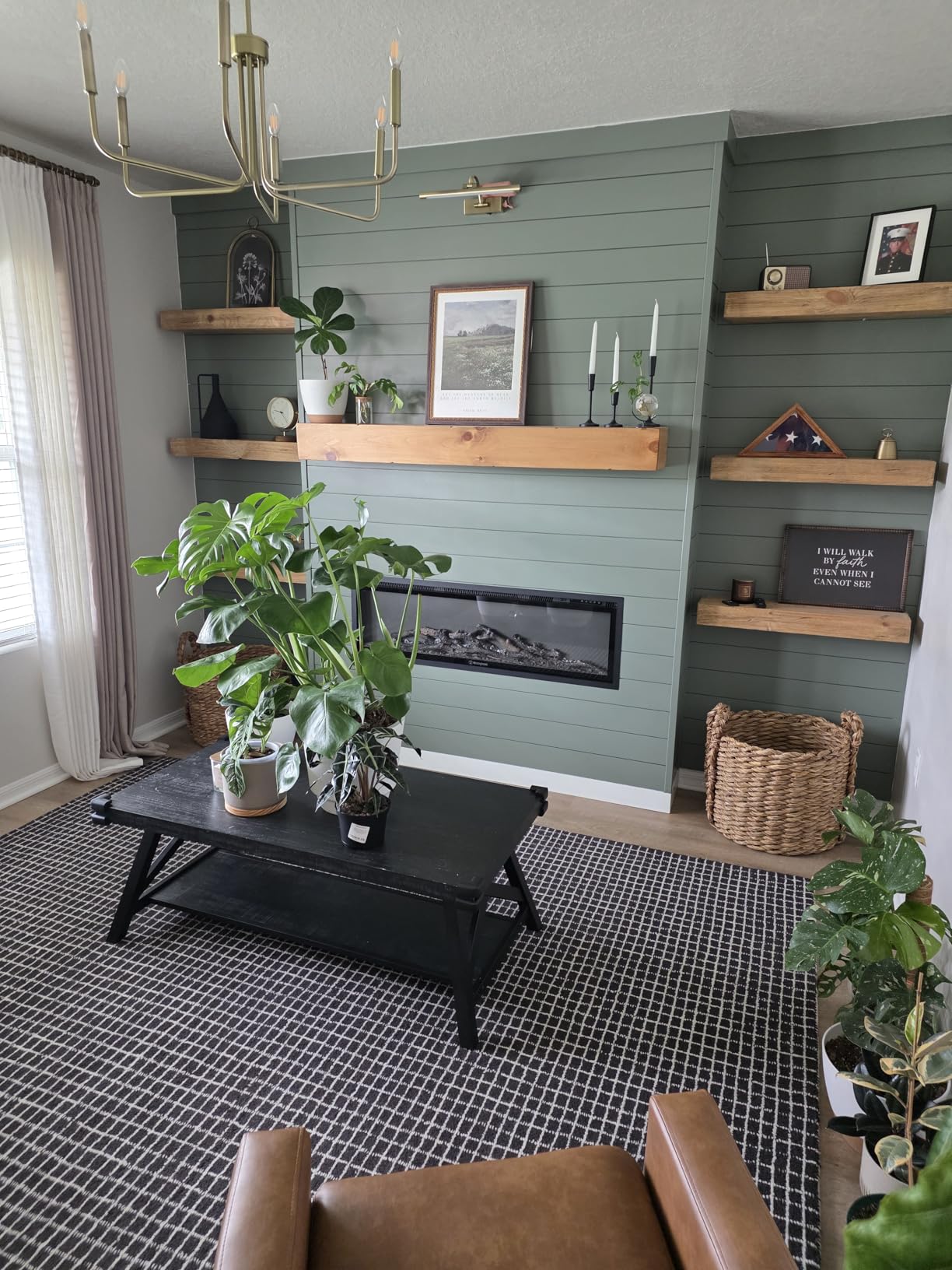 Westinghouse 74 Inch Electric Fireplace Heater, Compatible with Alexa & Google Home, Wall Mount or in-Wall Recessed Fireplace Insert, 24 Hour Timer, Color Changing Flames, 750W/1500W Indoor Heater customer photo 1