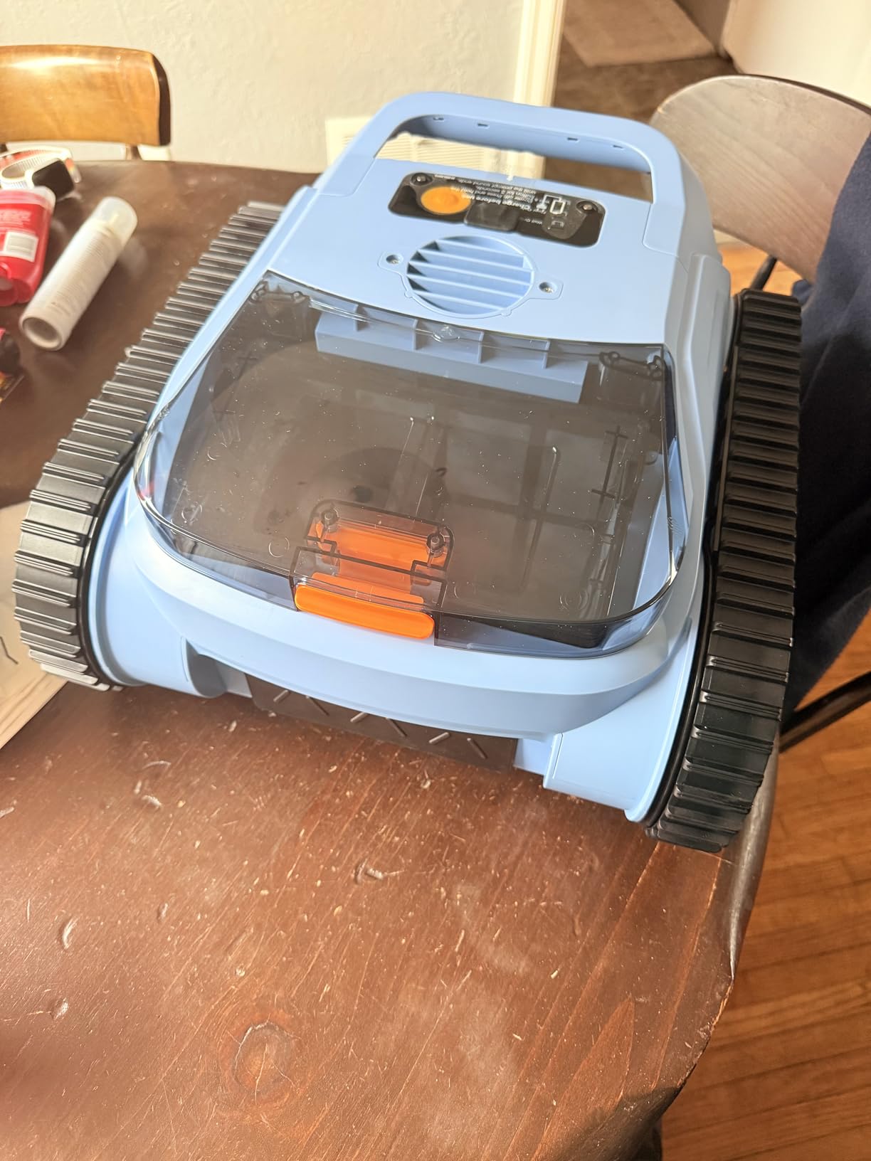 (2026 Upgrade) Pool Vacuum for Inground Pools, Robotic Pool Cleaner, Wall Climbing Pool Cleaner, Cleans Pool Floors, Drain & Walls & Waterline, Cleaning Up to 2100 Sq.ft, 180 Min customer photo 1