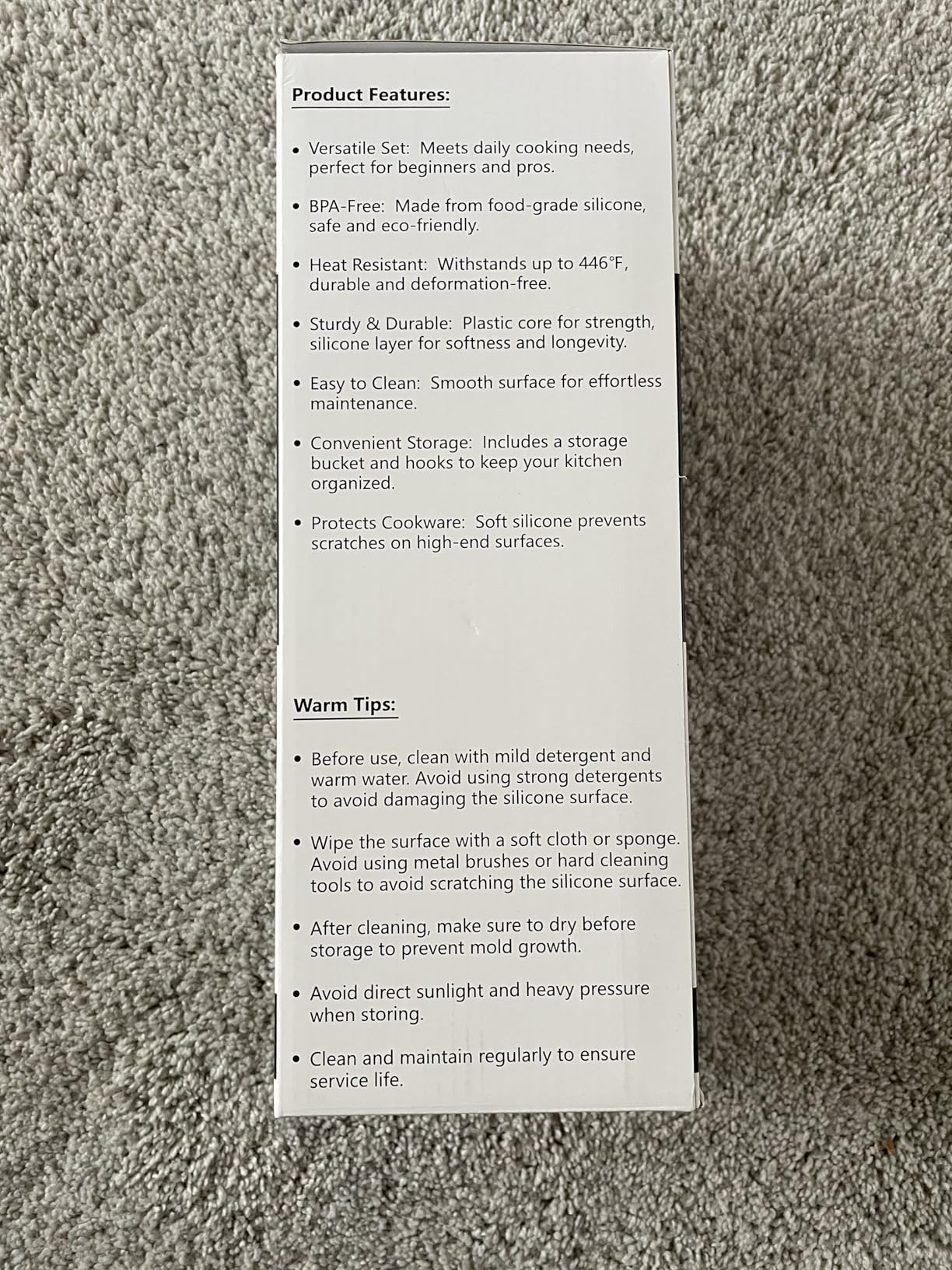 Coukre Silicone Kitchen Cooking Utensils Set with Holder - Heat-Resistant, Food-Grade Kitchen Tools, Spatula, Spoon & Gadgets for Non-Stick Pans, Dishwasher Safe (14, PureBlack) customer photo 1