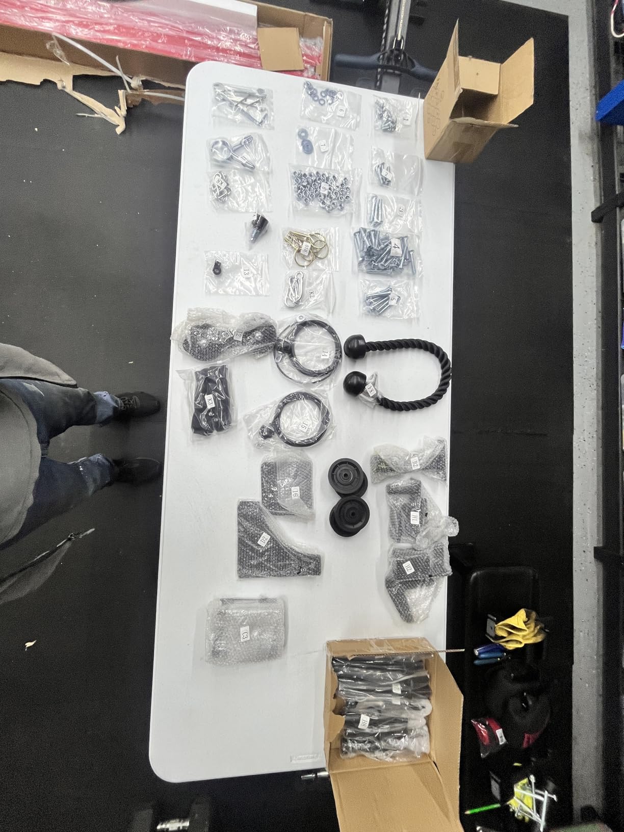 Mikolo F4 2.0 Power Cage with Dual-Track Smooth Pulley System, 1200LBS Power Rack with Leg Hold-Down for Heavy LAT Pulldowns, All-in-One Squat Rack with More Training Attachments for Home Gym customer photo 2