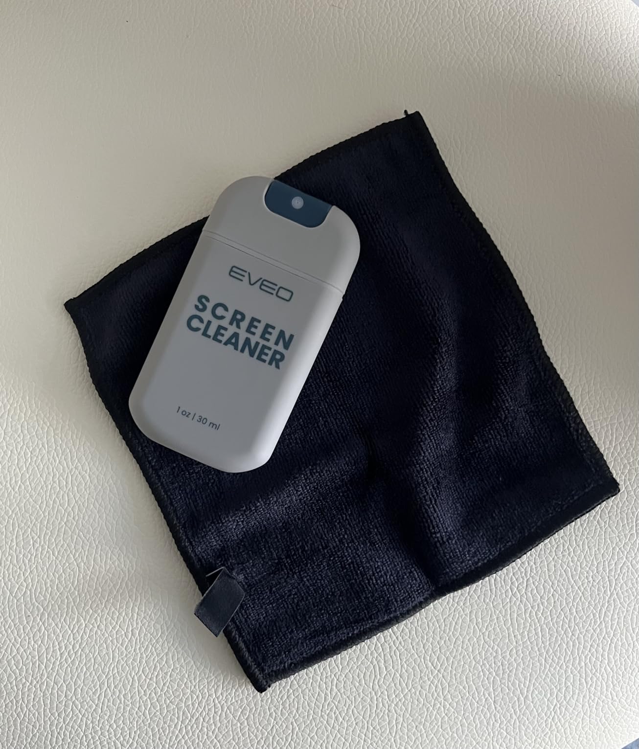 EVEO Computer Screen Cleaner Spray Kit- Portable Laptop Screen Cleaner, Phone Cleaner & Monitor Cleaner + Microfiber Cloth - Car Screen Cleaner for MacBook, iPad and More Electronic Devices - (1 Pack) customer photo 1