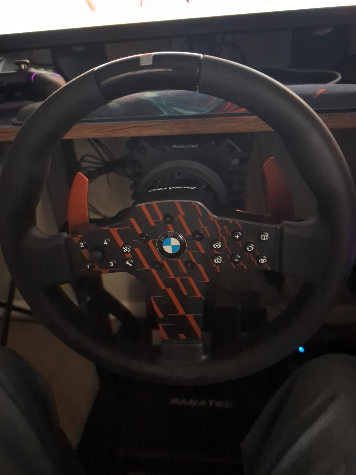 FANATEC Sim Racing CSL Steering Wheel BMW - Rubberized Grip, LED Display, RevStripe, Metal Shifter Paddles - PC, PS5, PS4 customer photo 1