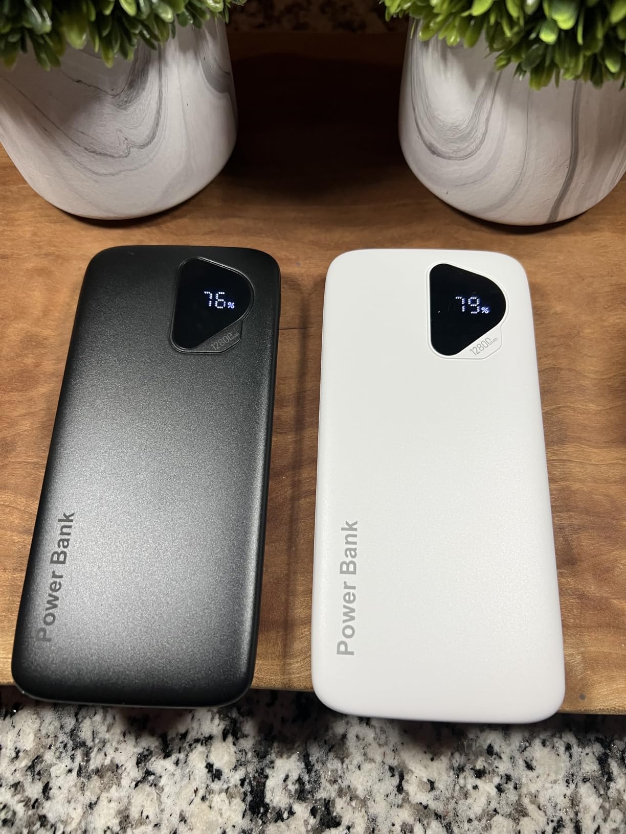 2026 2-Pack 12800mAh Portable Charger with Built in Cables, Travel Essential Battery Pack, 4 Outputs 2 Inputs Slim Power Bank with Cord Wires for iPhone 17/16/15/14, Samsung Galaxy S23/22, Pixel etc customer photo 1