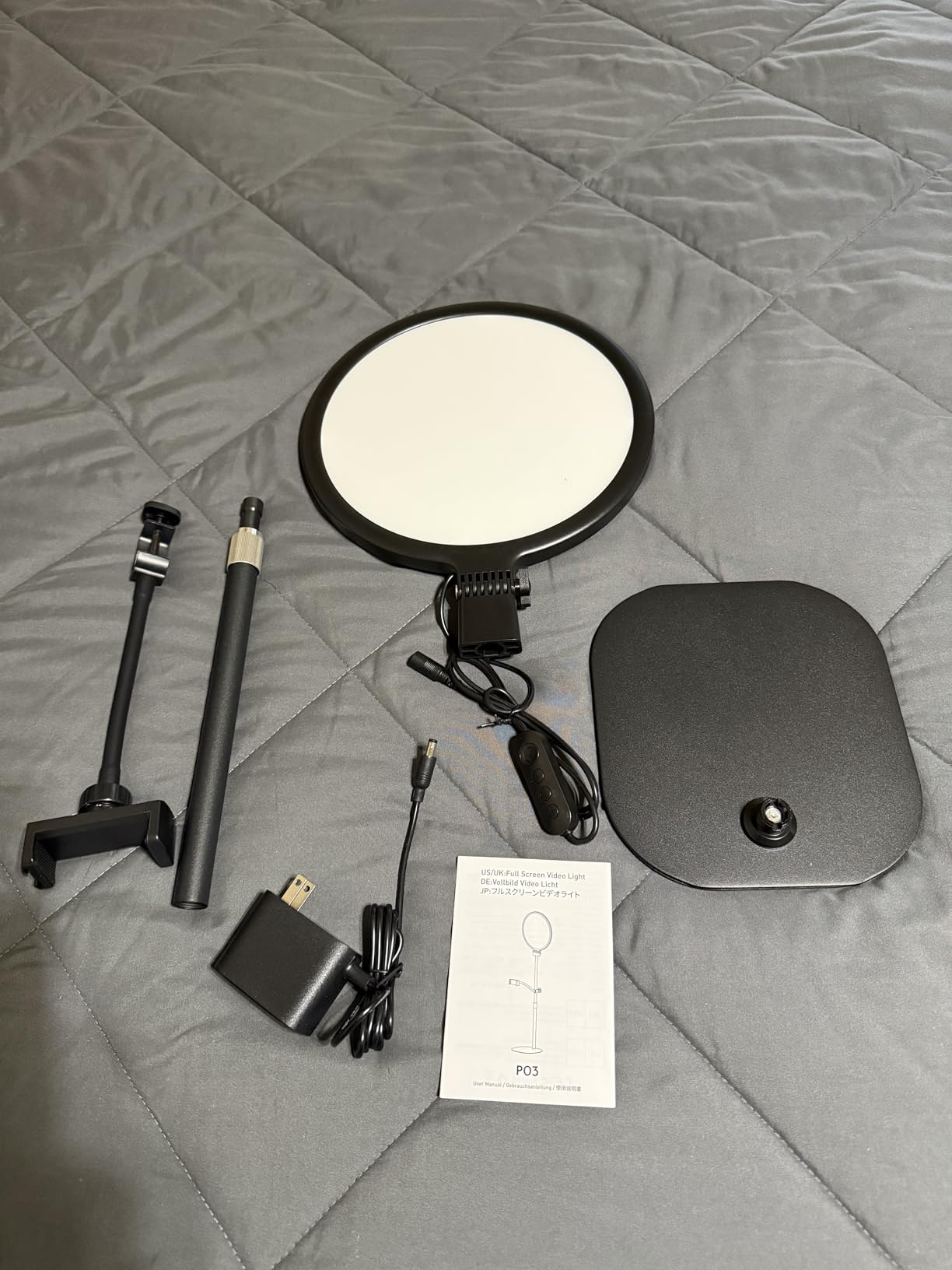 1300 Lumens Ring Light with Stand for Desk, Computer & Laptop - Podcast & Streaming Light with Flexible Phone Holder, CRI 98+ Bright Yet Soft Influencer Light for Video Recording, Conference & Calls customer photo 1