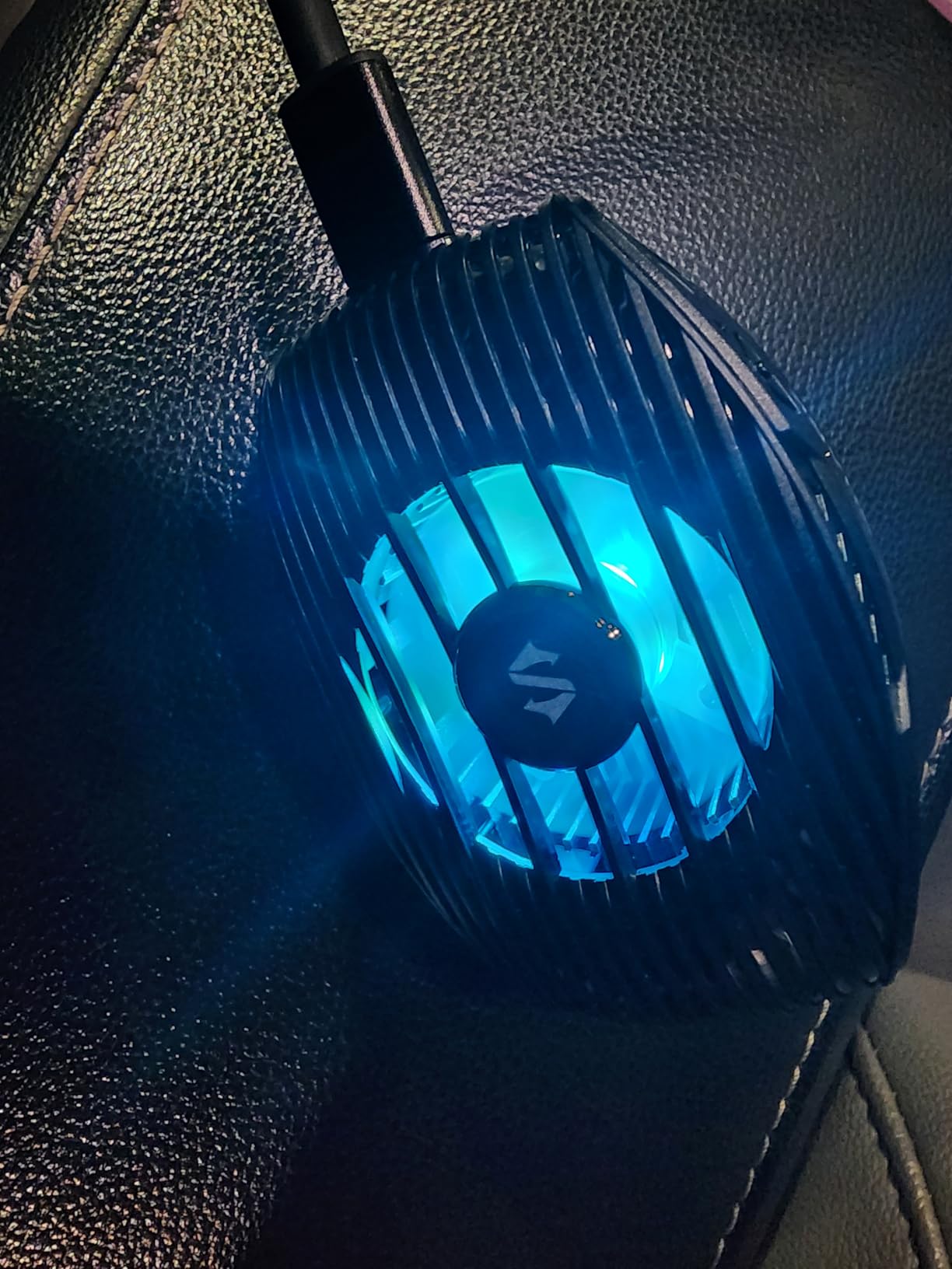 Black Shark Phone Cooler for Gaming FunCooler 5 NEO, Wired Mobile Phone Cooling Fan Lightweight Quiet with RGB Light, Cellphone Radiator for 2.67-3.45 inches iPhone/Android, Retaining Bolt (Black) customer photo 2