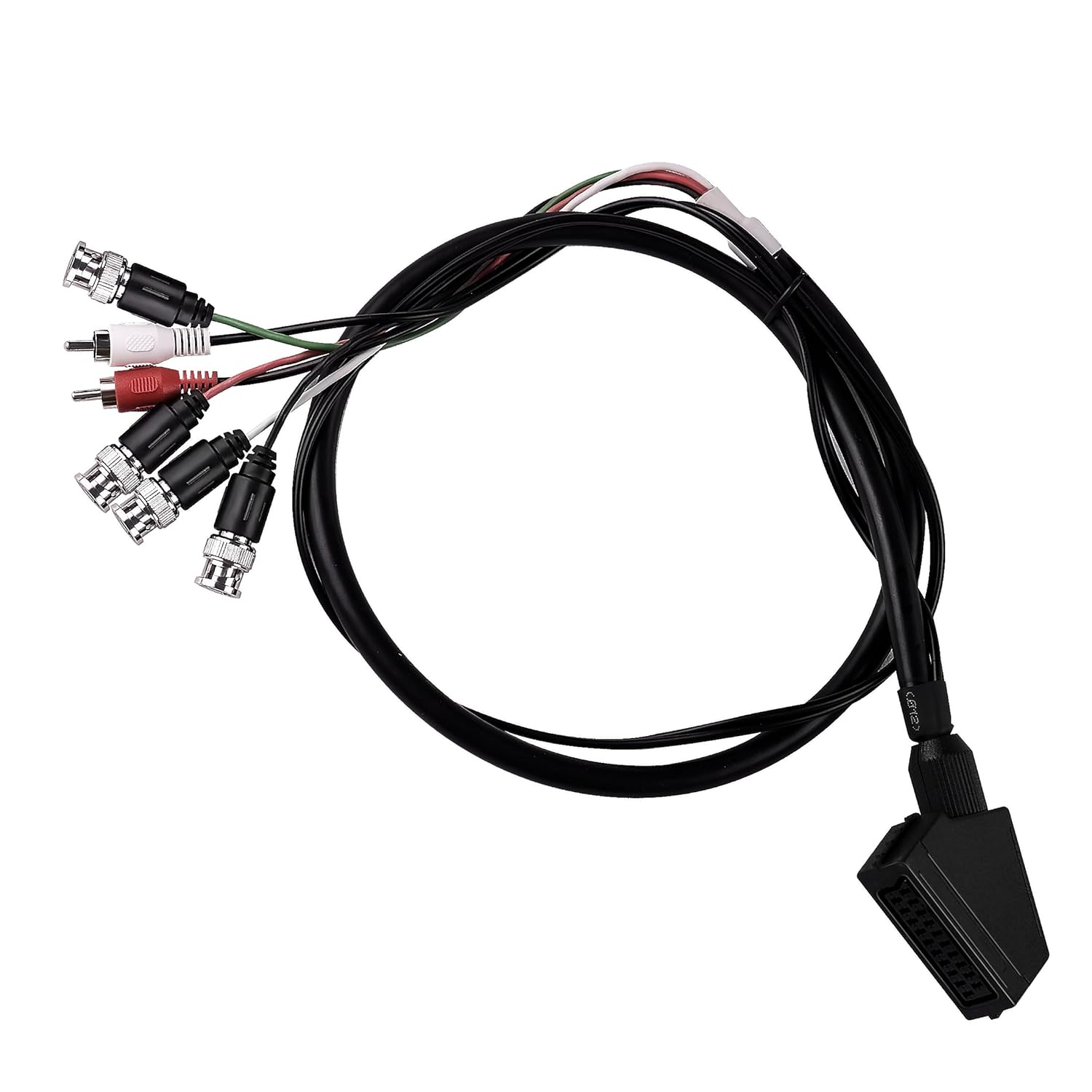 Female RGB SCART to 4 BNC + Audio Cable Compatible with Sega Genesis, Saturn, Super Nint-endo, Neo-Geo, PlayStation, and Other Systems That Output RGB via SCART customer photo 1