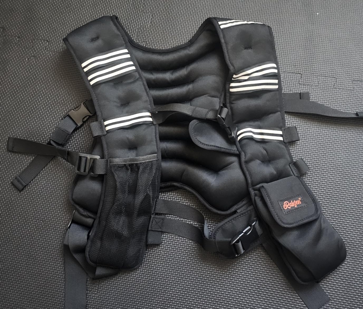 Weighted Vest, 12lbs/16lbs/20lbs/30lbs/40lbs Odorless, 6 Straps Size Adjustable for Woman Men customer photo 2