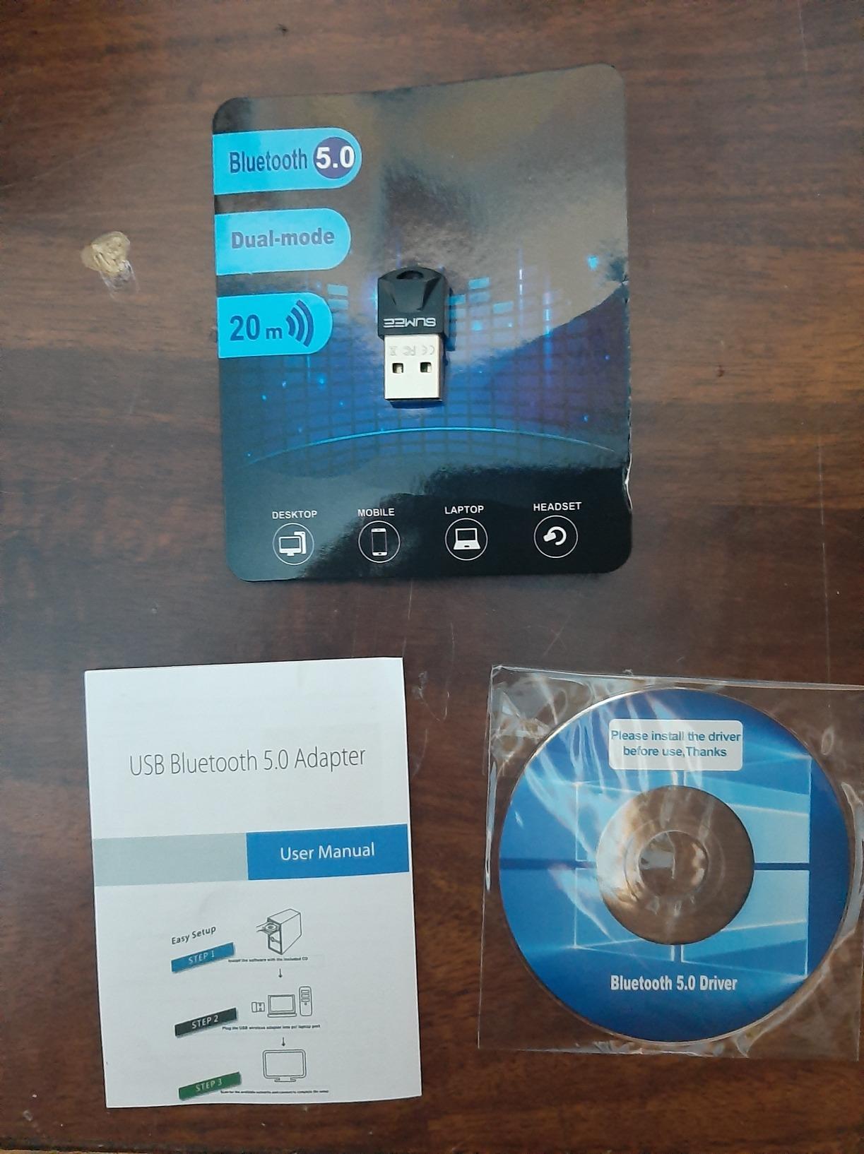 Bluetooth 5.4 USB Adapter for PC - Wireless Dongle Transmitter/Receiver, Plug & Play for Windows 11/10/7, Supports Keyboard/Mouse/Headphones/Speakers/Game Controller (BR+EDR+BLE Dual Mode) customer photo 2