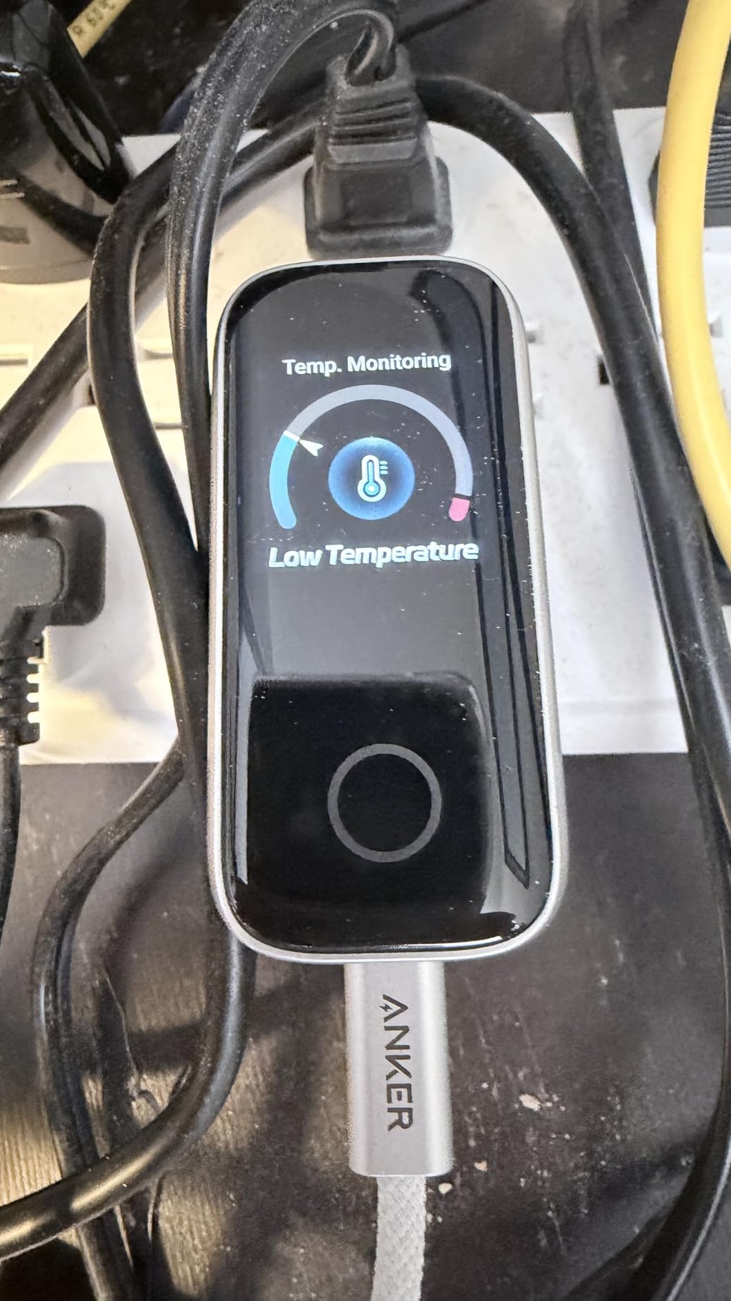 Anker Charger, 100W Max Ultra-Compact 3-Port GaN USB C Charger Block with Smart Display and Touch Control, Fast Wall Adapter for iPhone 17/16 Series, iPad, MacBook (Include Charge Cable, Non-Battery) customer photo 1