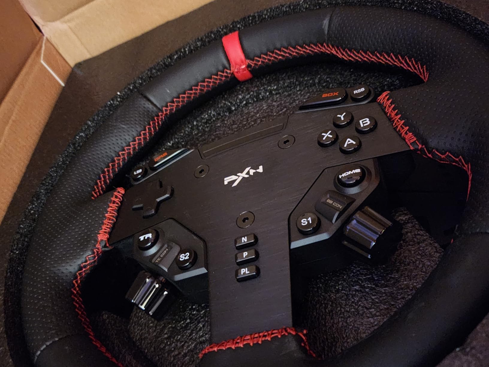 PXN VD4 Bundle F - PC Sim Racing Setup with 4Nm Direct Drive Servo Motor Base, 11-Inch W AS Racing Wheel & PD HM Brake & Throttle Pedals - Force Feedback Steering Wheel for PC Windows 7-11 customer photo 2