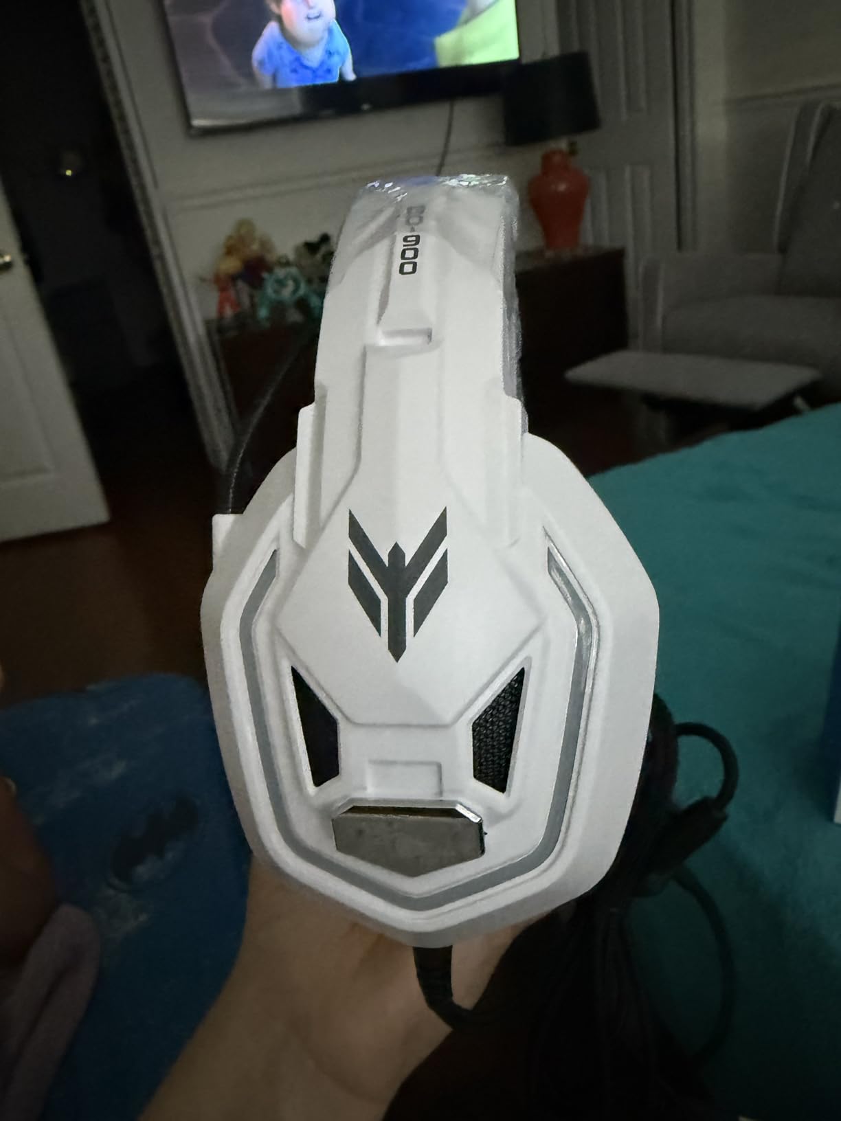 Gaming Headset for PS5, PS4, Xbox Series X|S, Xbox One, PC, Switch, Mac - RGB Over-Ear Headphones with 7.1 Surround Sound, Noise Cancelling Mic, 50mm Drivers and Memory Earmuffs for Nintendo 64 customer photo 2