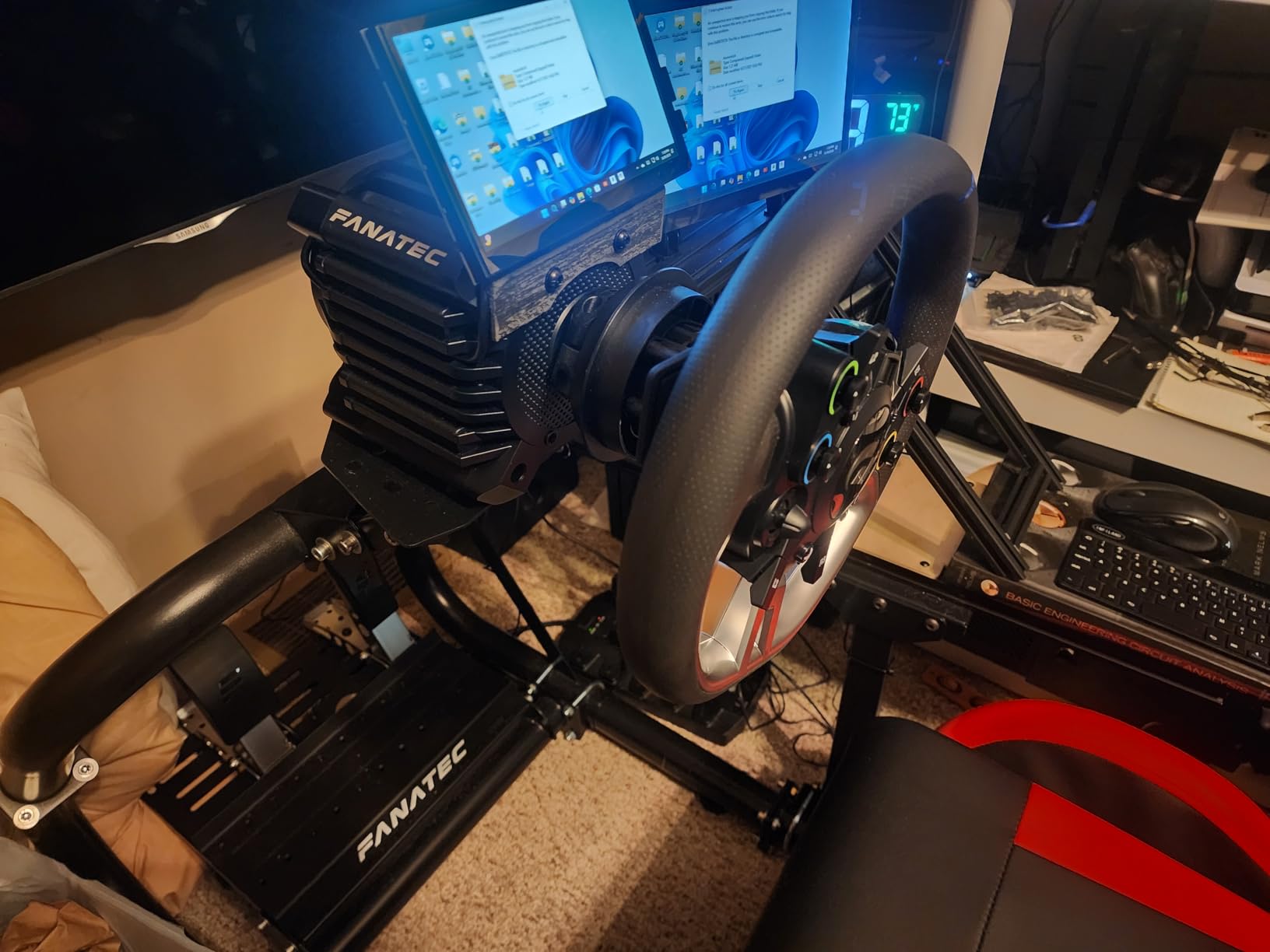 Fanatec Officially Licensed Gran Turismo DD Pro PlayStation Sim Racing Steering Wheel, Base and Pedals - Polyphony Digital Wheel, 5 Nm FluxBarrier Direct Drive, 2-Pedal Set for PC, PS5, PS4 customer photo 2