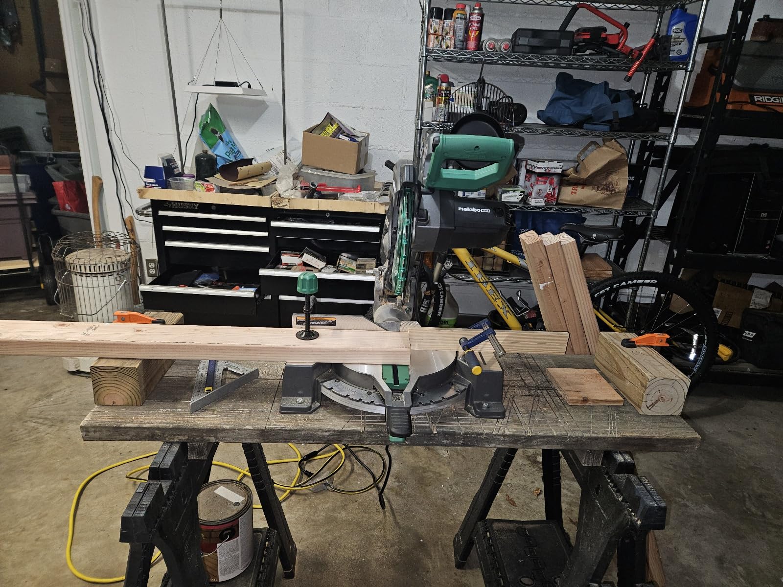 Metabo HPT 10-Inch Single Bevel Compound Miter Saw, 15-Amp Power Saw with Xact Cut Shadow Line, Precision Miter Angles, Single Bevel 0-45°, 40T TCT Miter Saw Blade, Lightweight Design, C10FCG2 customer photo 2