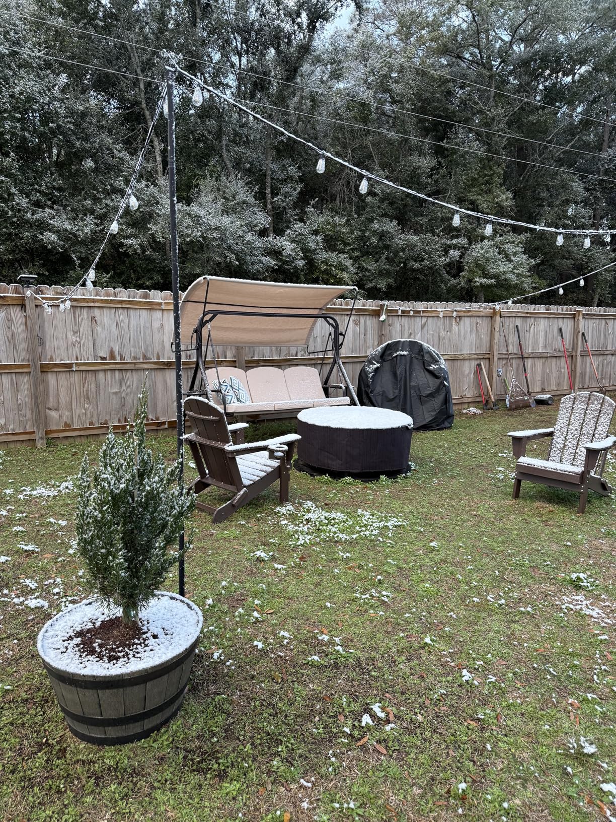 Folding Adirondack Chair with Dual Cup Holders - HDPE All-Weather Outdoor Chairs, Wood-Like Patio Chair for Backyard, Camping, Pool & Fire Pit, Navy customer photo 2