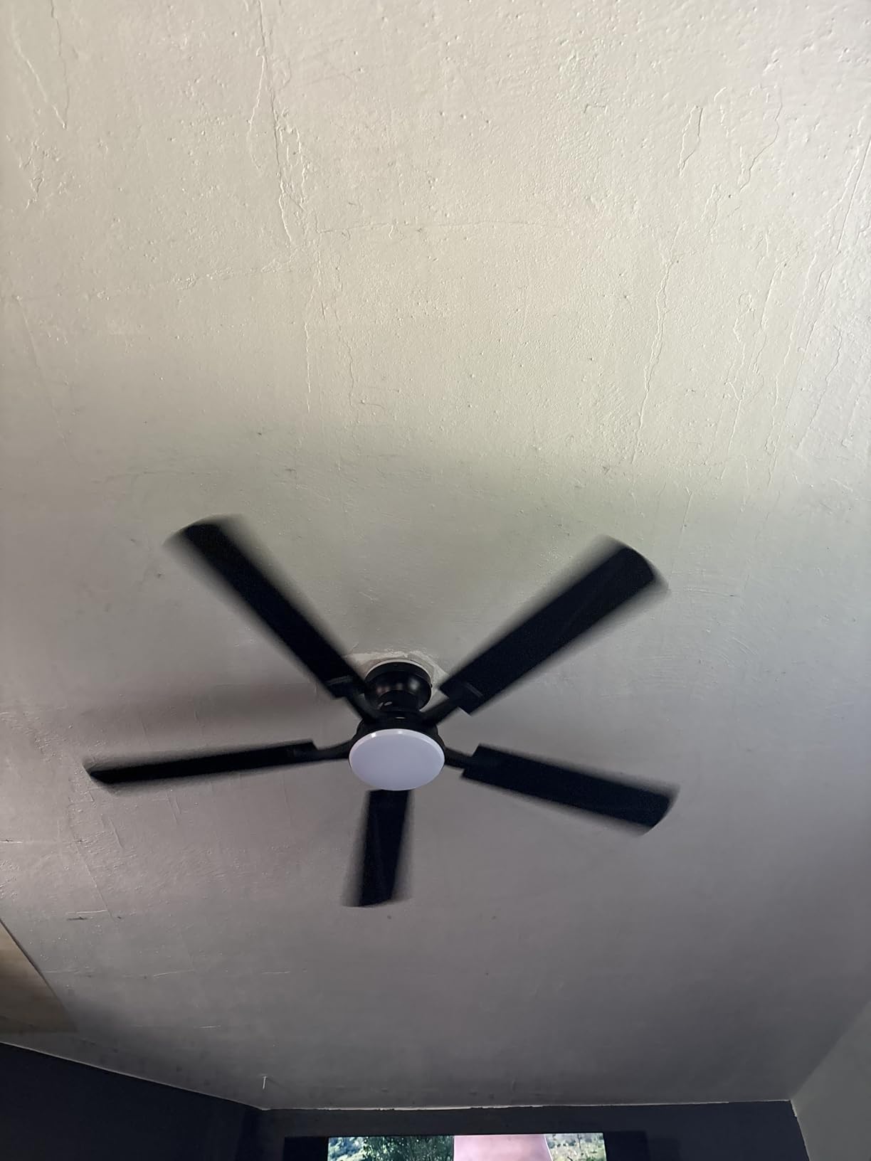 ZMISHIBO 52 Inch Smart Ceiling Fans with RGB Lights, Low Profile Flush Mount Ceiling Fan with Alexa/App/Remote Control, Dimmable 20W LED Light, Black Modern Fan for Living Room, Bedroom, Game Room customer photo 1