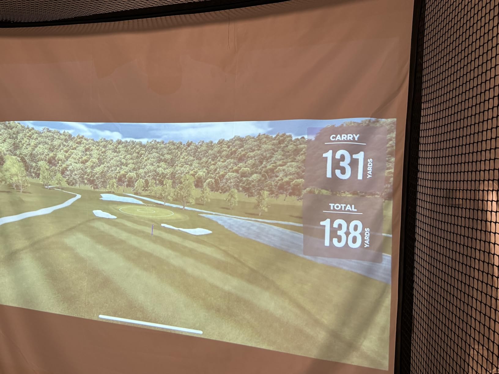 GoSports Range Cage Elite Golf Hitting Net - 8 x 8 ft Golf Simulator Enclosure with Impact Screen customer photo 1