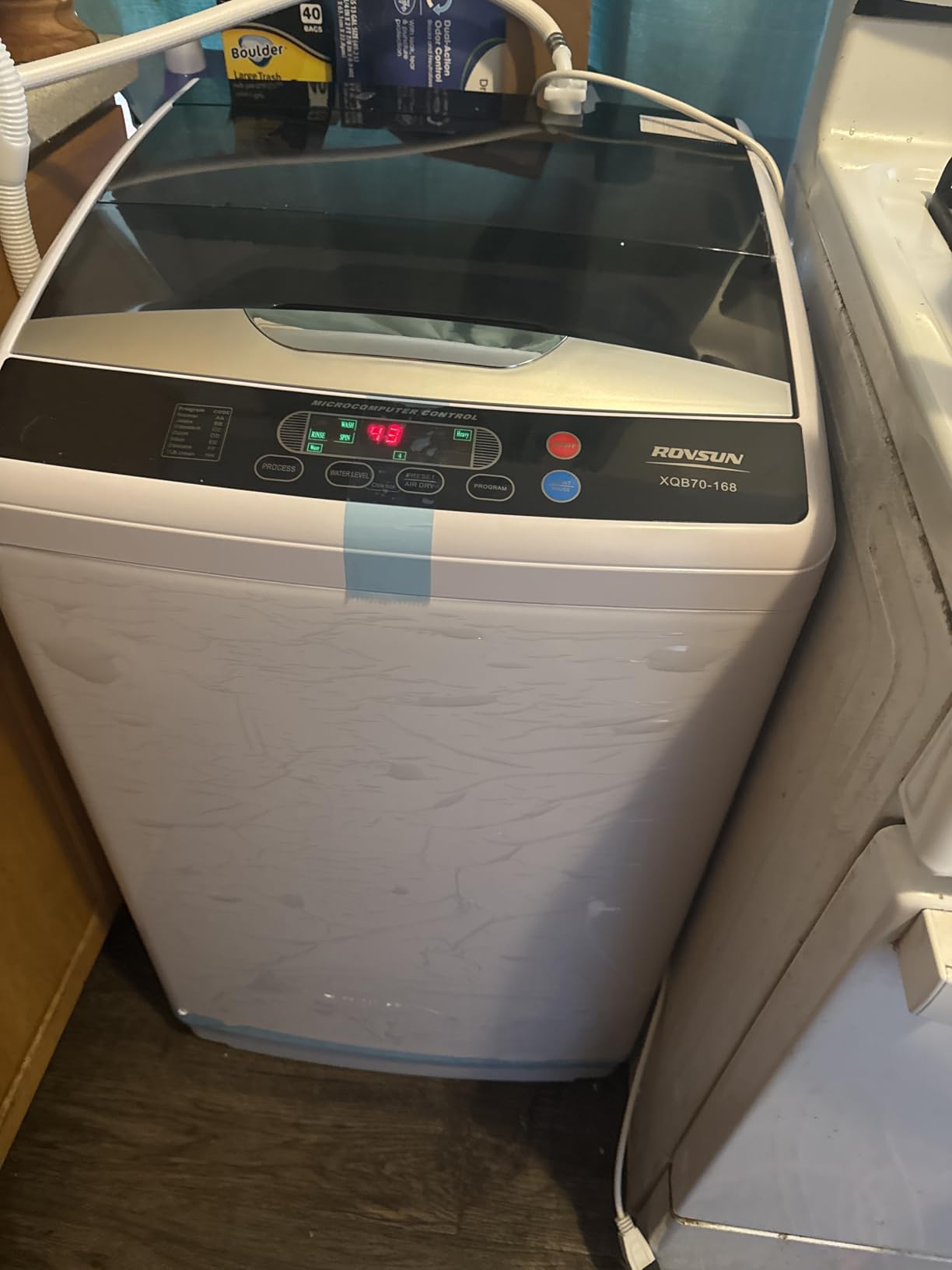 ROVSUN 25LBS Full Automatic Washing Machine and 2.6CuFt Portable Clothes Dryer Set, Electric Laundry Washer and Dryer Combo Set with Stainless Steel Inner Tub customer photo 1