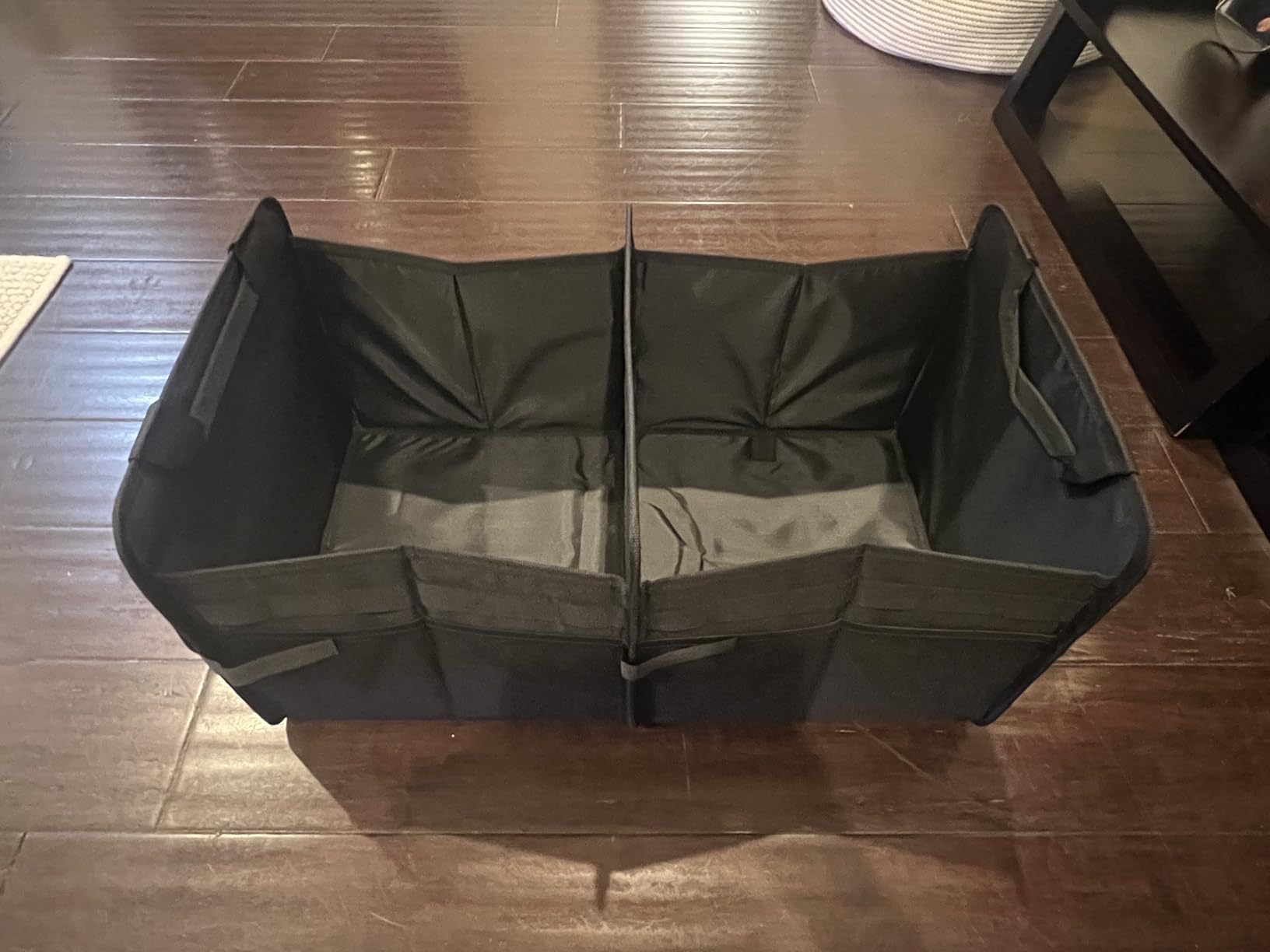 HOTOR Tactical Car Trunk Organizer - Foldable Trunk Organizer for SUV with Front MOLLE Pocket & Reflective Strips, Essential Car Accessories for Tools & Outdoor Storage, 12.8